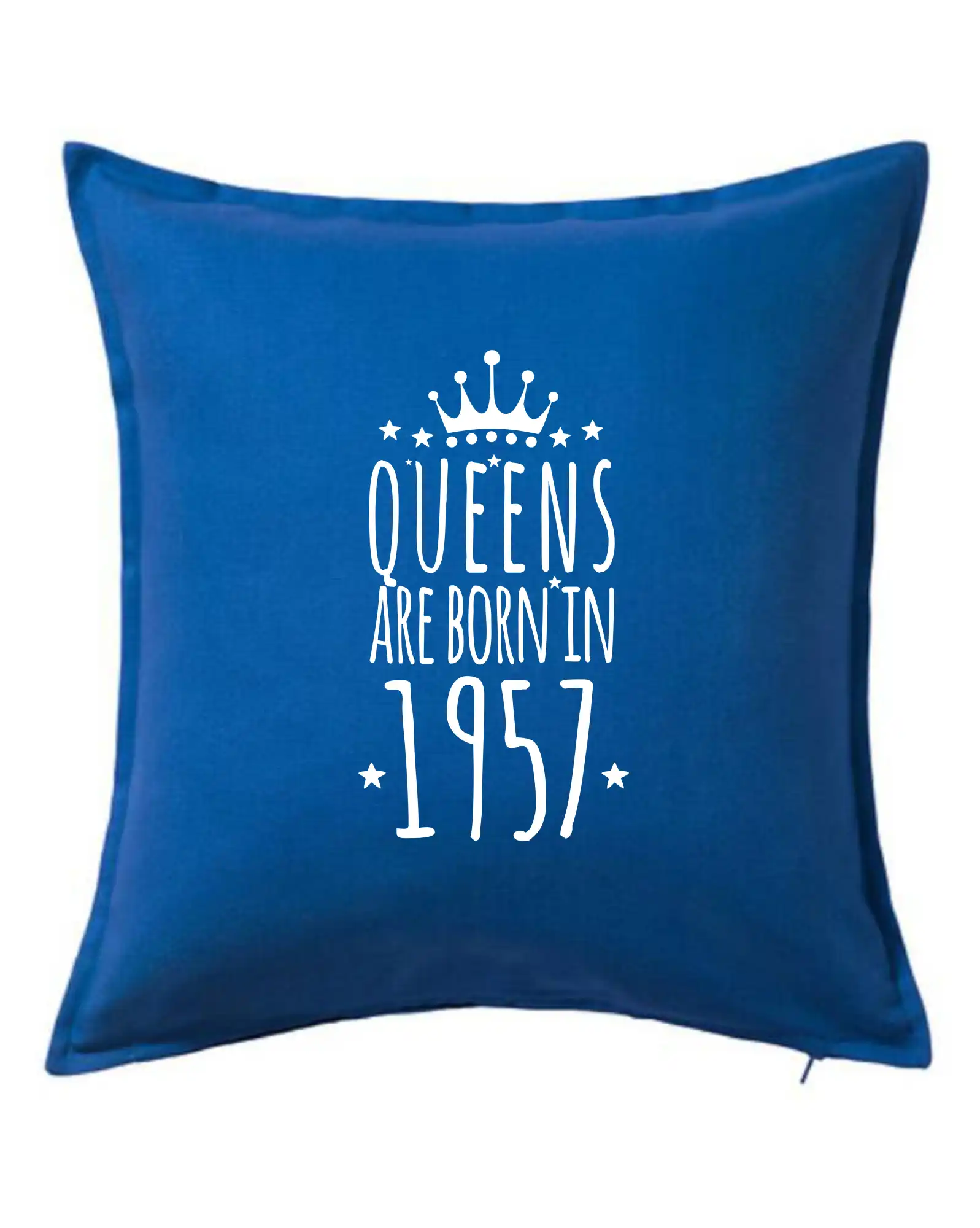 Trička s ročníkom 1957 - Queens are born in 1957 - Vankúš 50x50