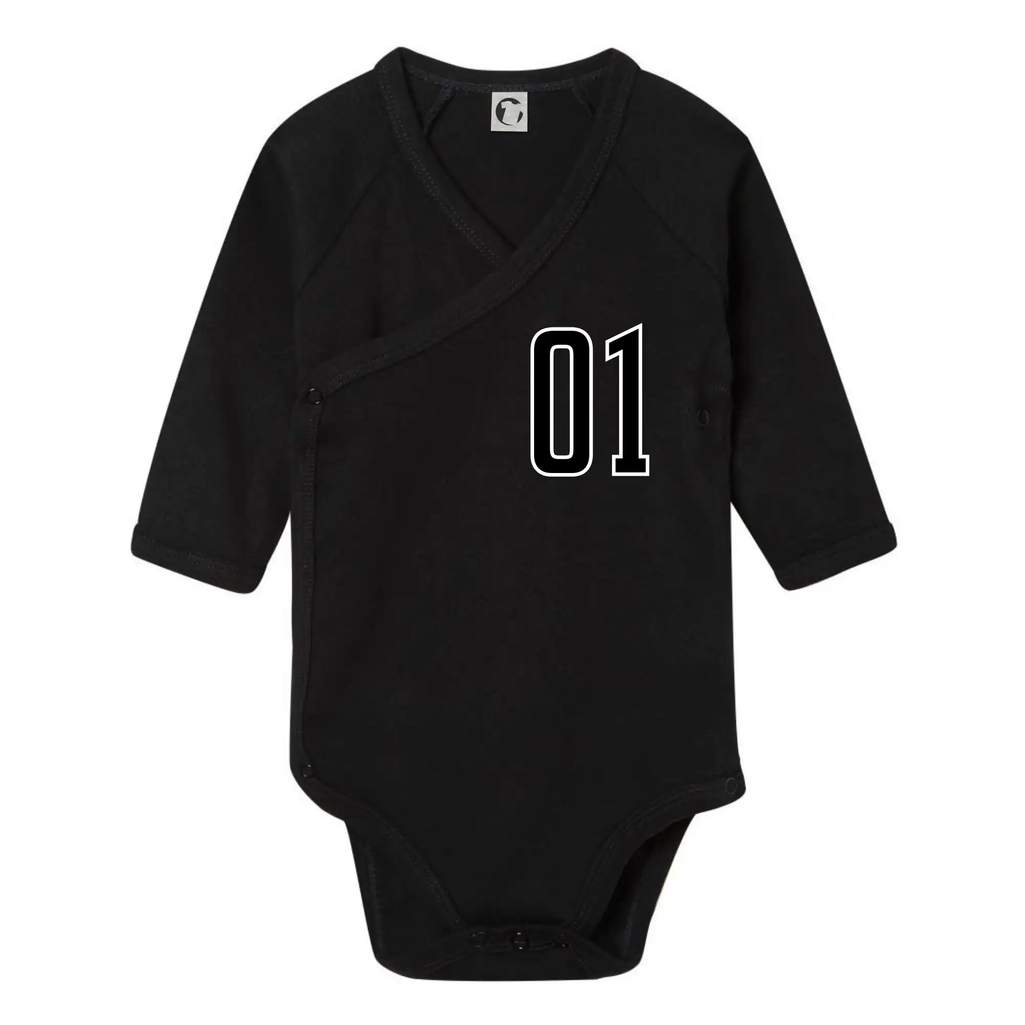 Tričká pre futbalistov - Môj najobľúbenejší hráč - Vaše meno a číslo - Body zavinovacie s dlhým rukávom