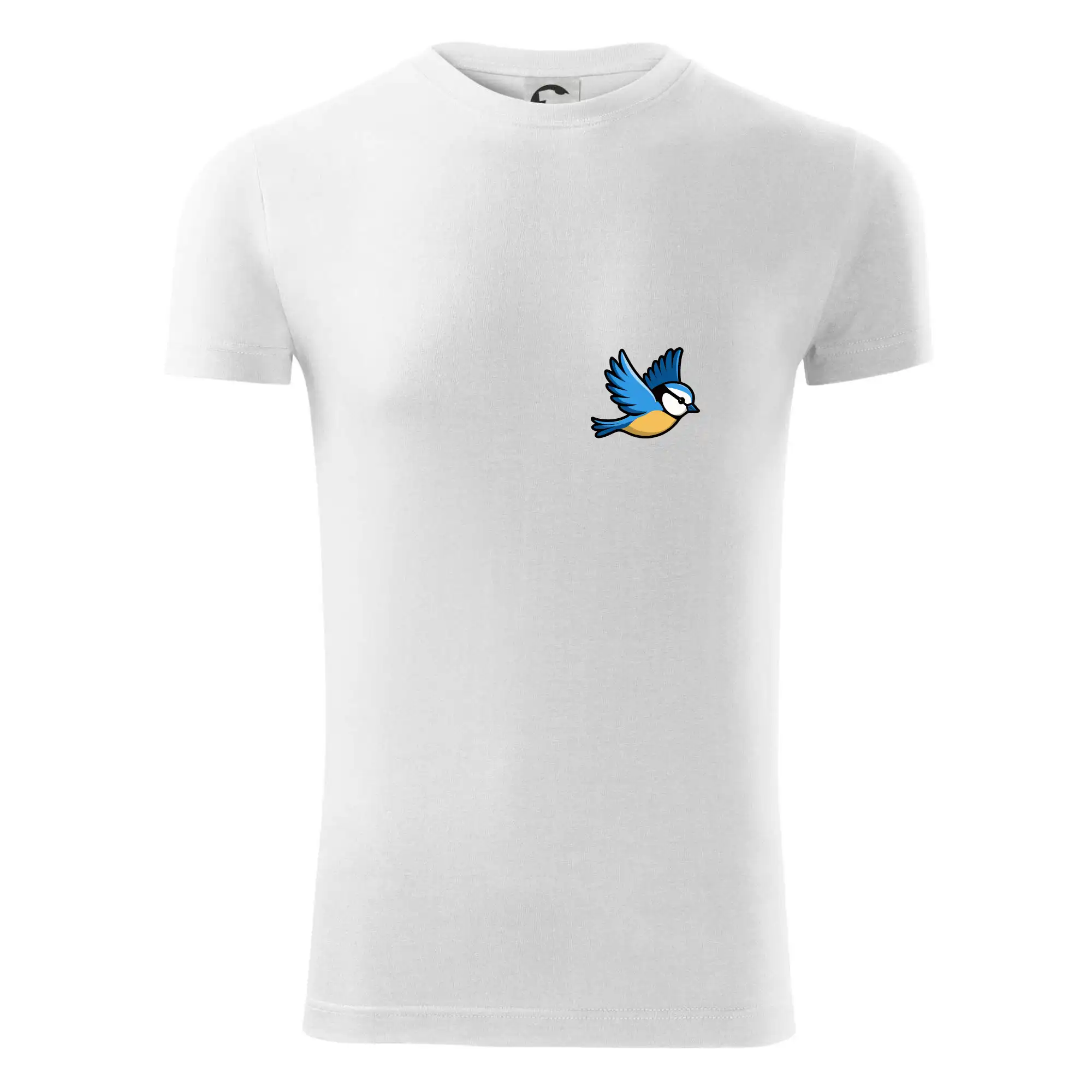 Sýkorka modřinka na prsu