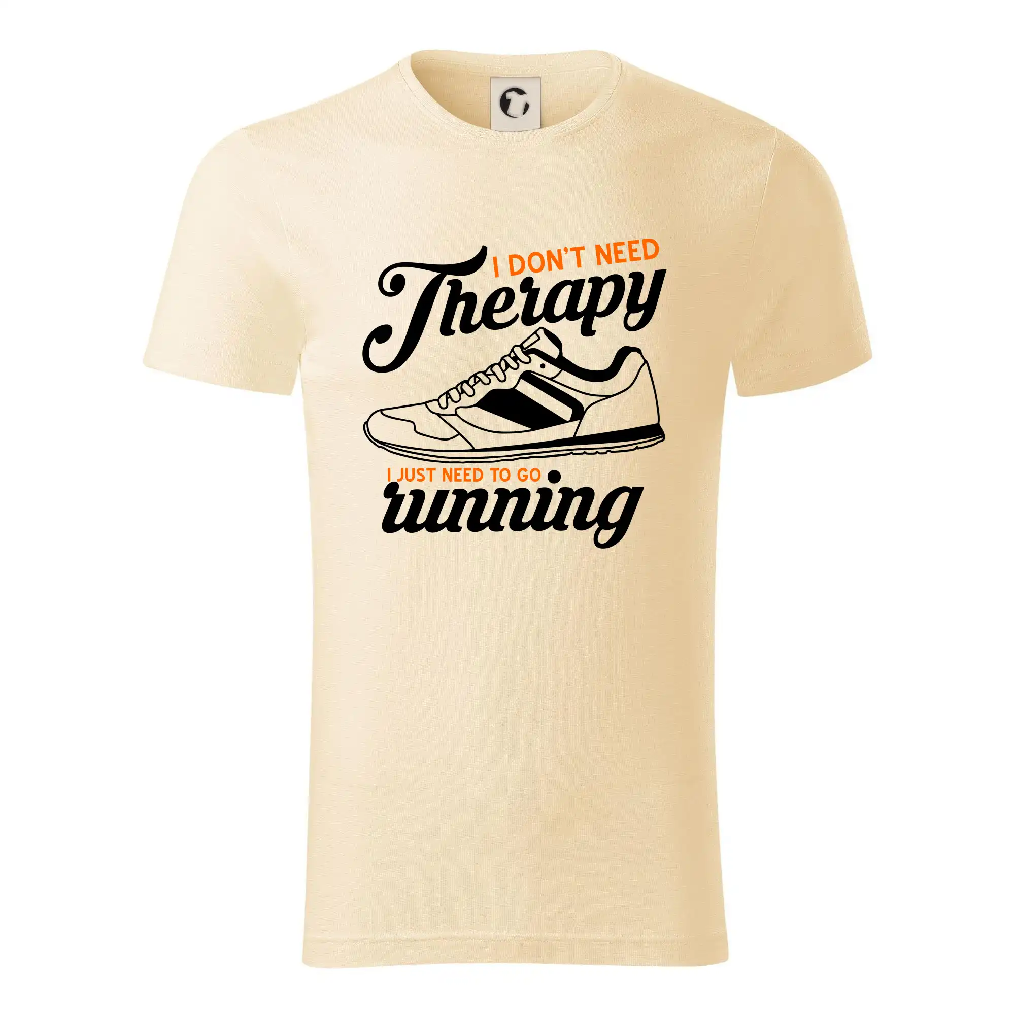 Tričká pre bežcov - I don't need therapy running - Tričko z organickej bavlny