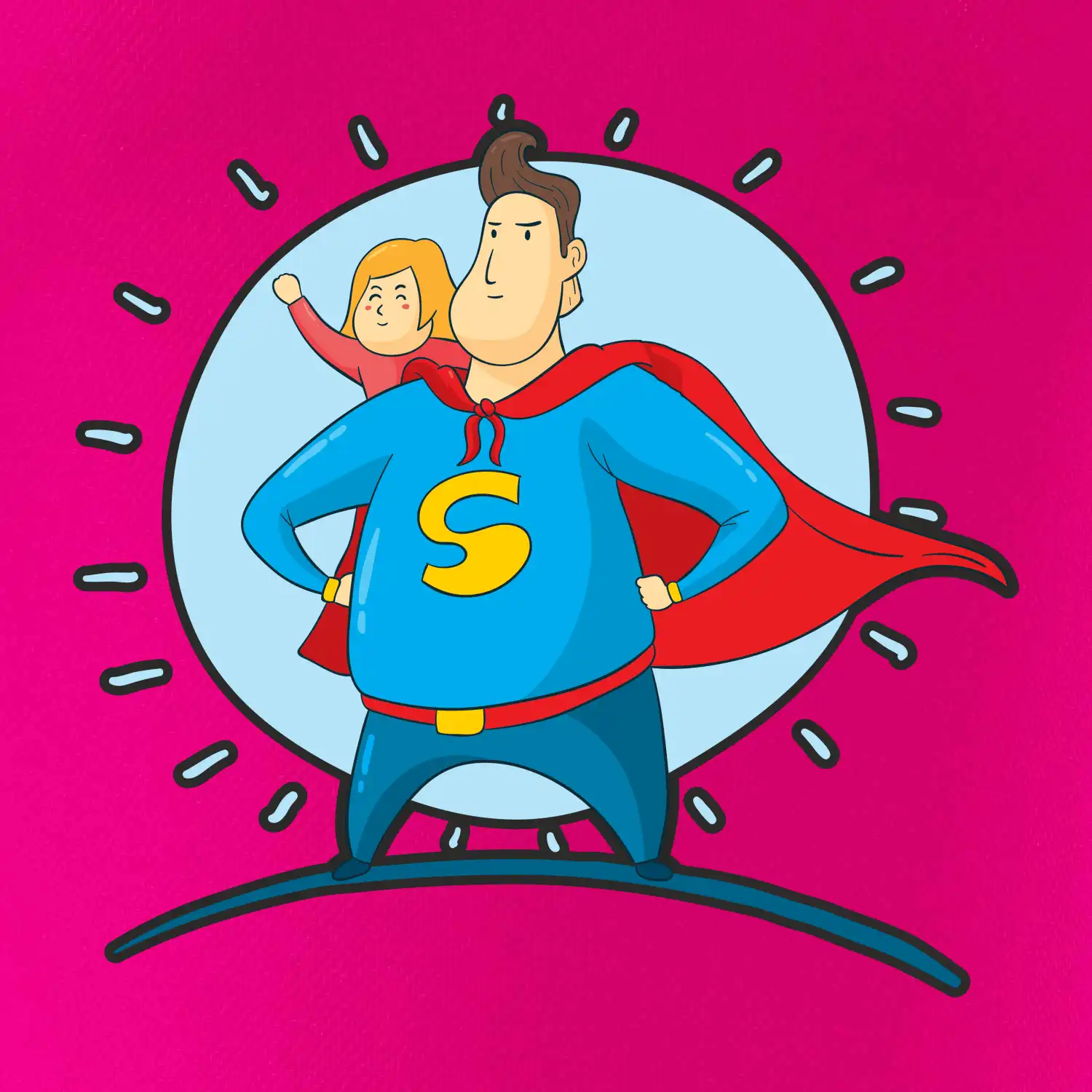 Táta superman - holka