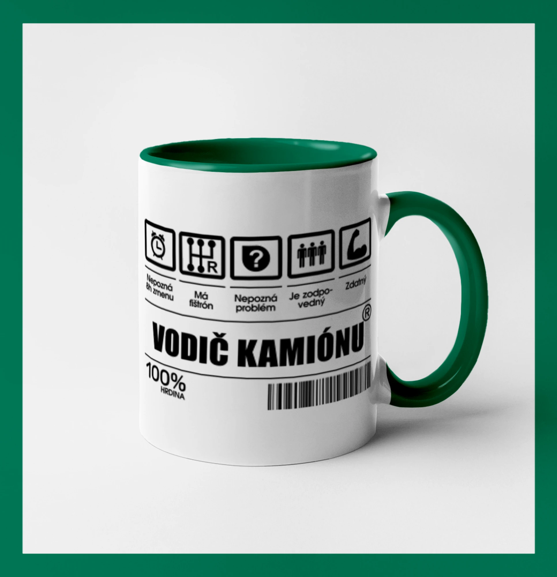 Čiarový kód - Vodič kamiónu Čiarový kód - Vodič kamiónu