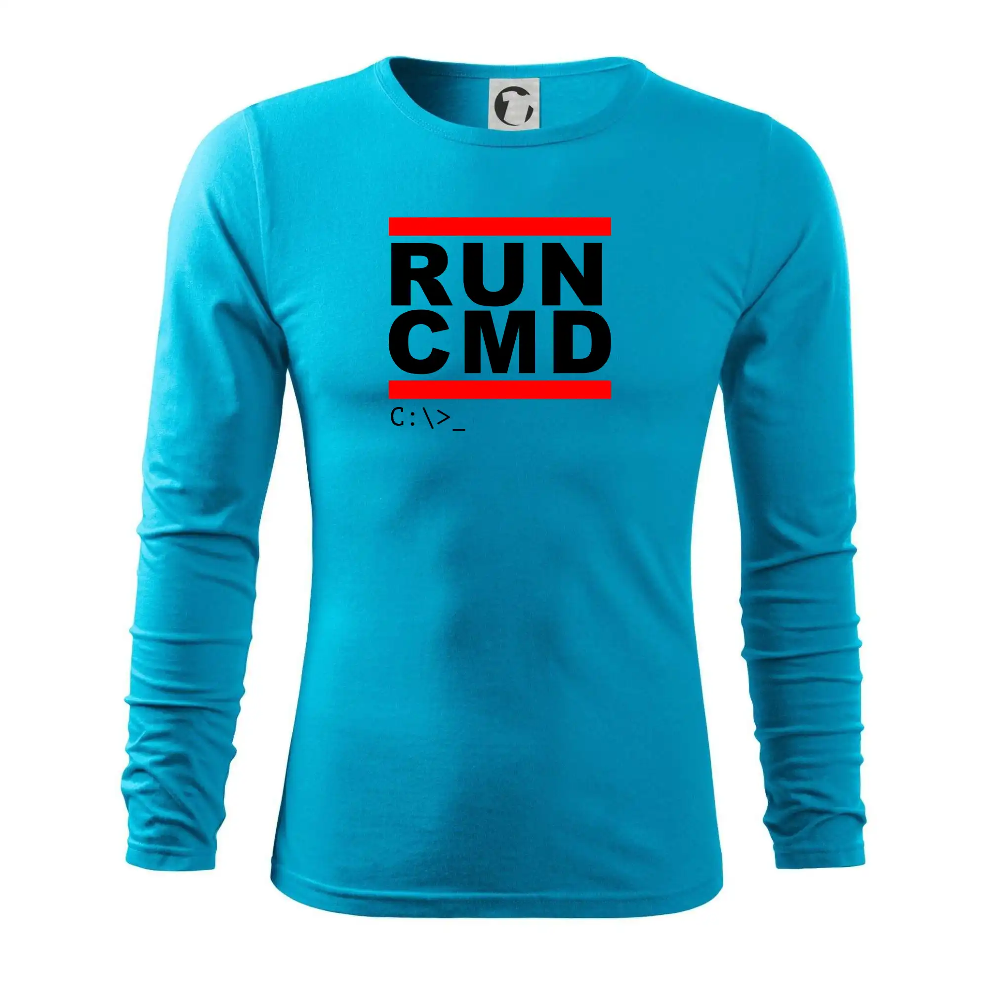 Tričká pre ajťákov - Run CMD - Tričko s dlhým rukávom FIT-T long sleeve
