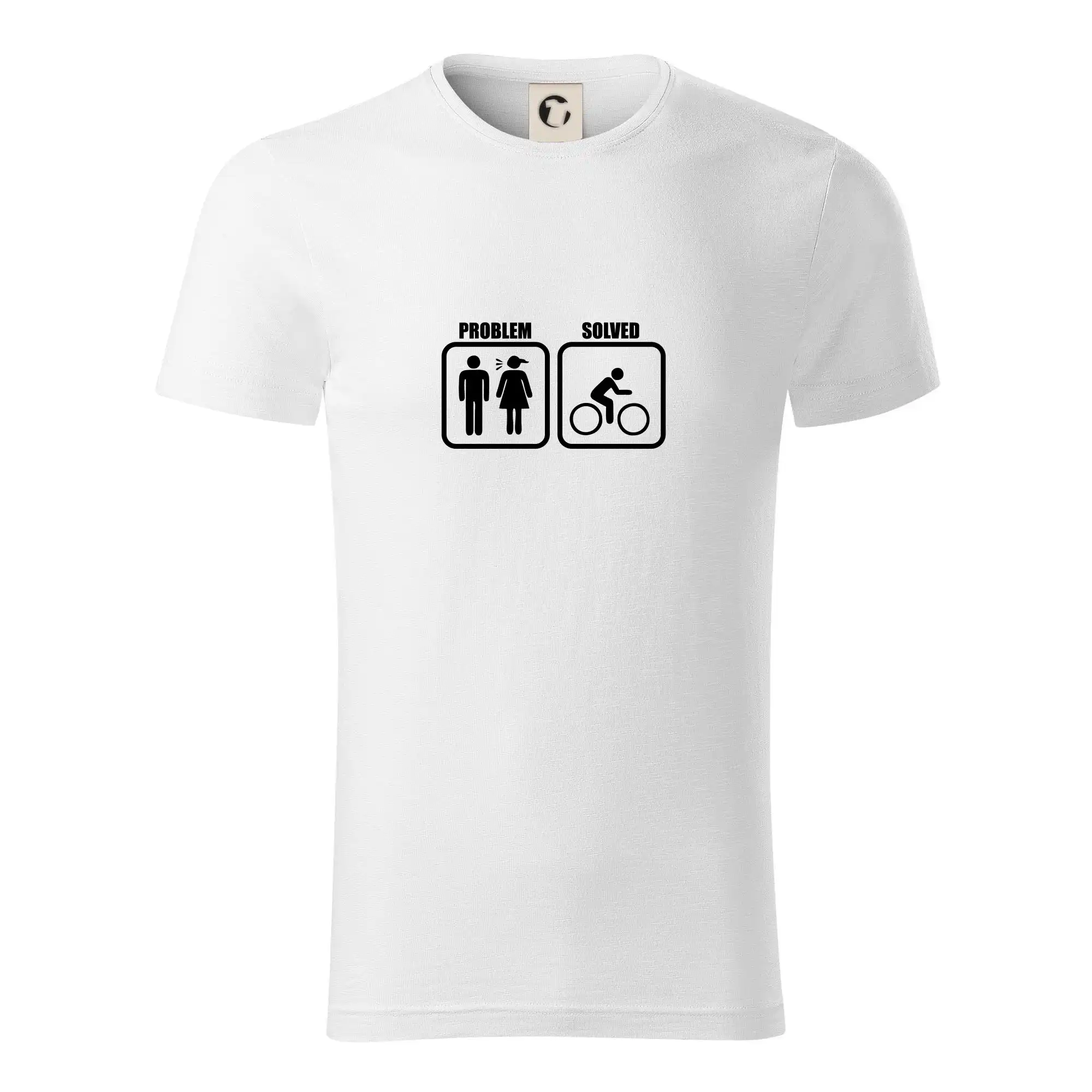 Tričká Problem Solved - Problém - Bicykel - Tričko z organickej bavlny