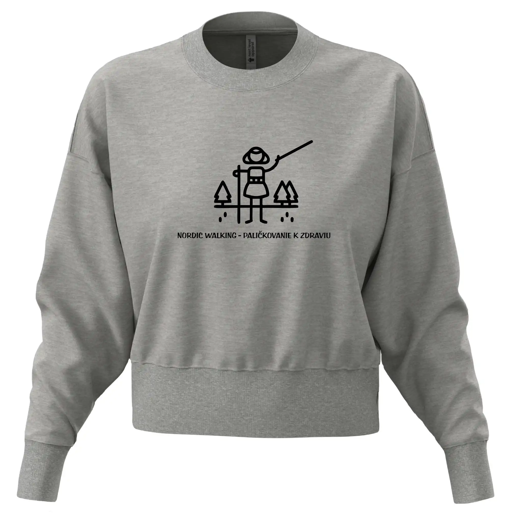 Ostatné športy - Paličkovaním k zdraviu - ikona - Mikina oversize crop OVERSIZE