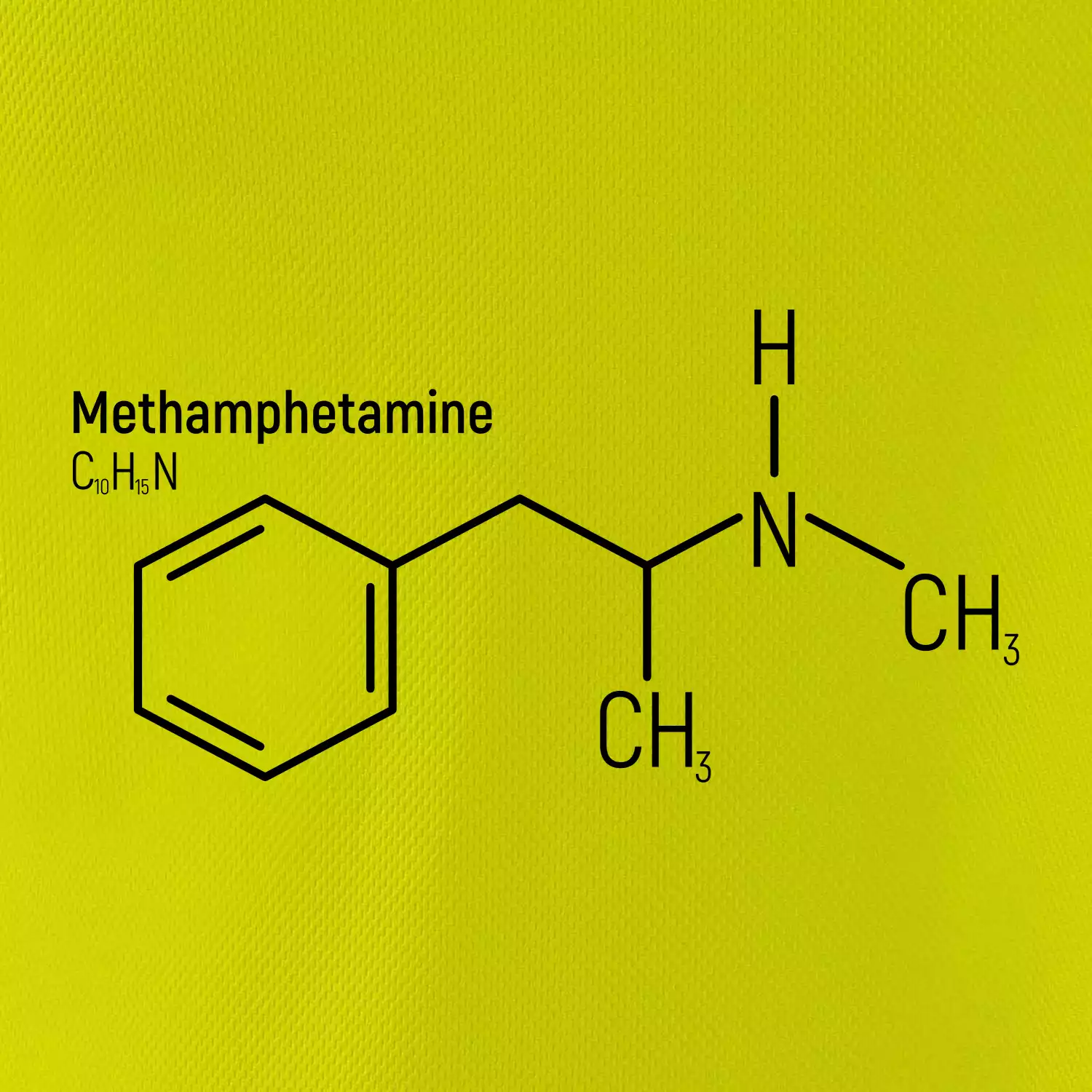 Molekulární struktura Metamfetamin