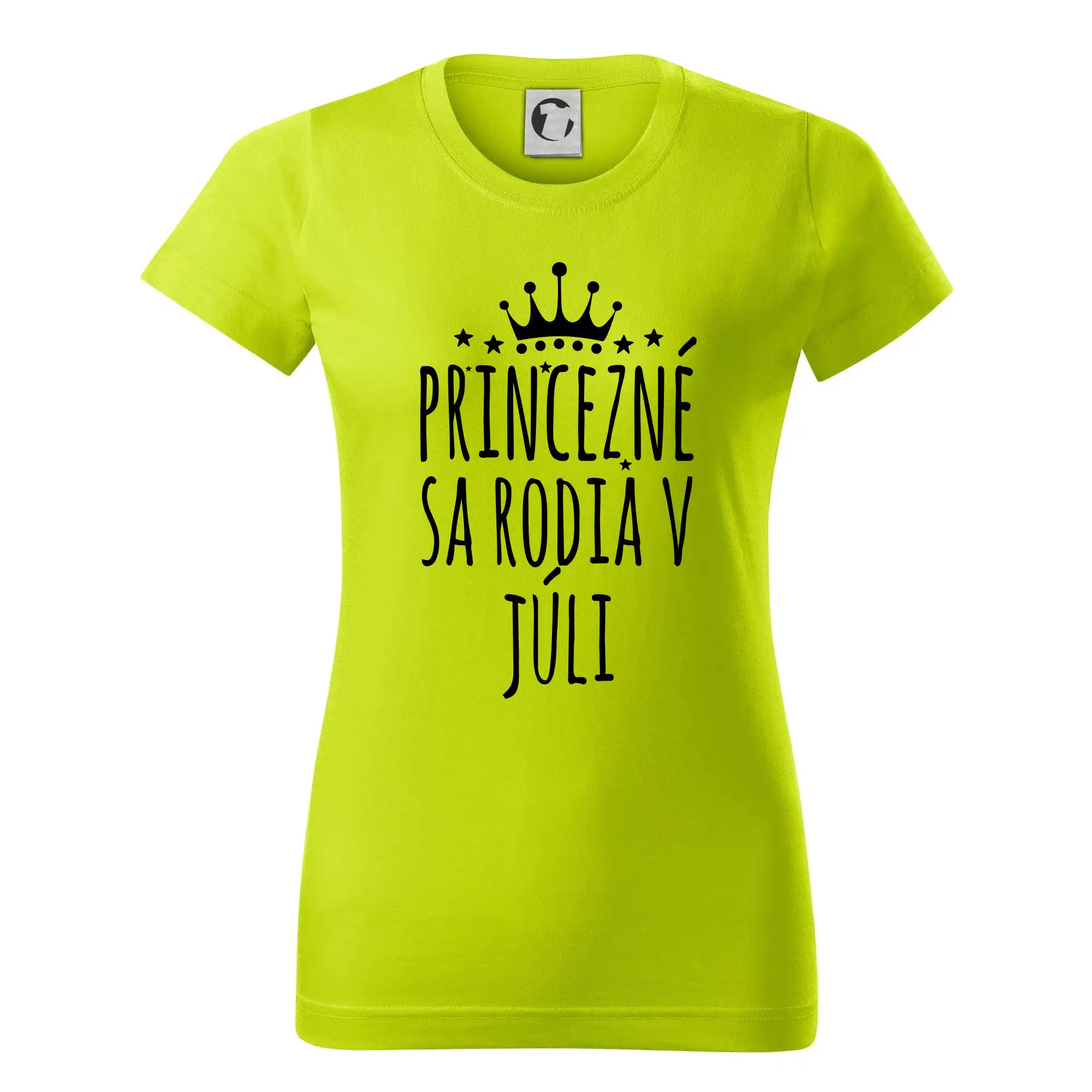 Tričká pre narodených v júli - Princezné sa rodia v júli - Dámske tričko basic - ľahko voľnejšie a dlhšie