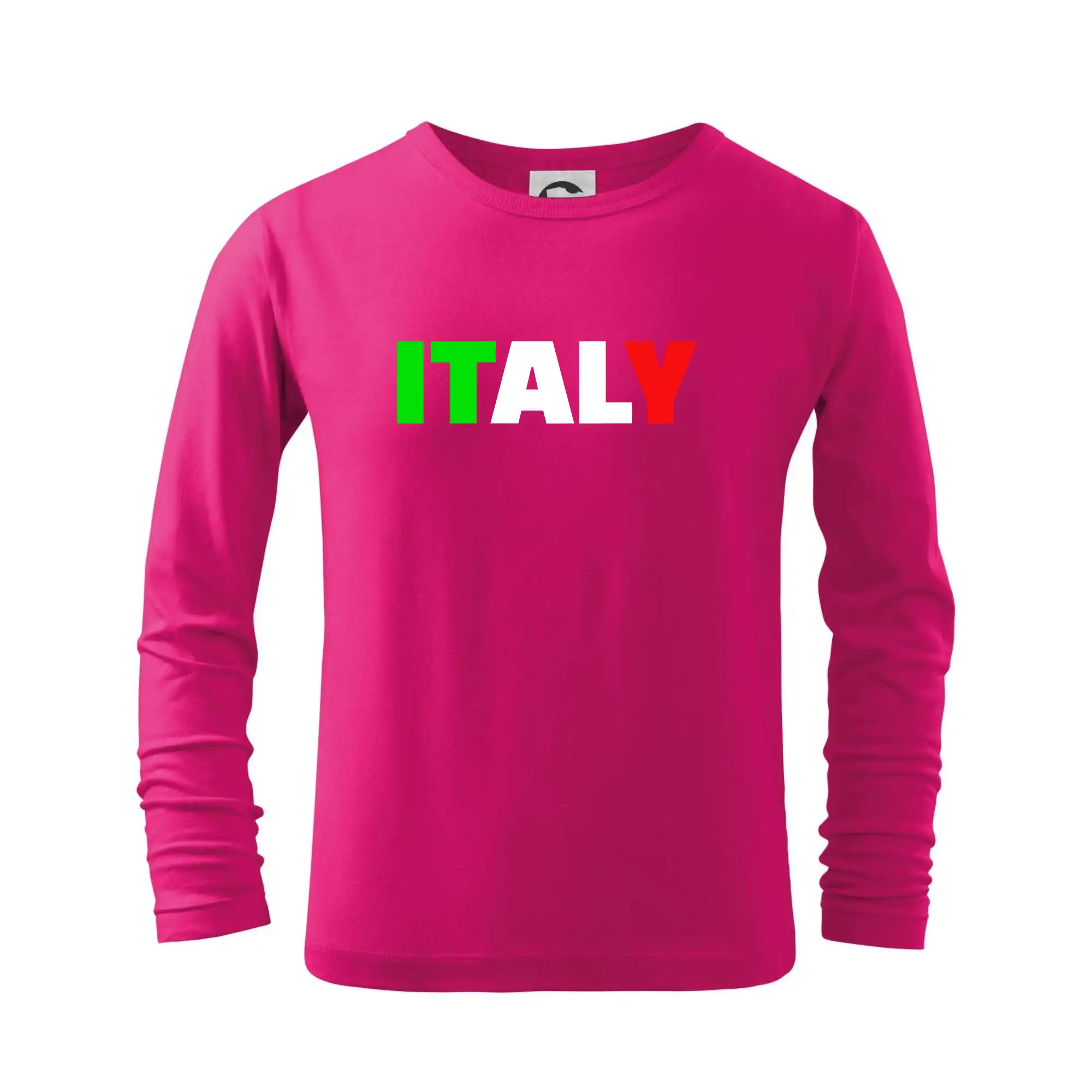 Tričká Taliansko - Italy Nápis - Tričko detské Long Sleeve