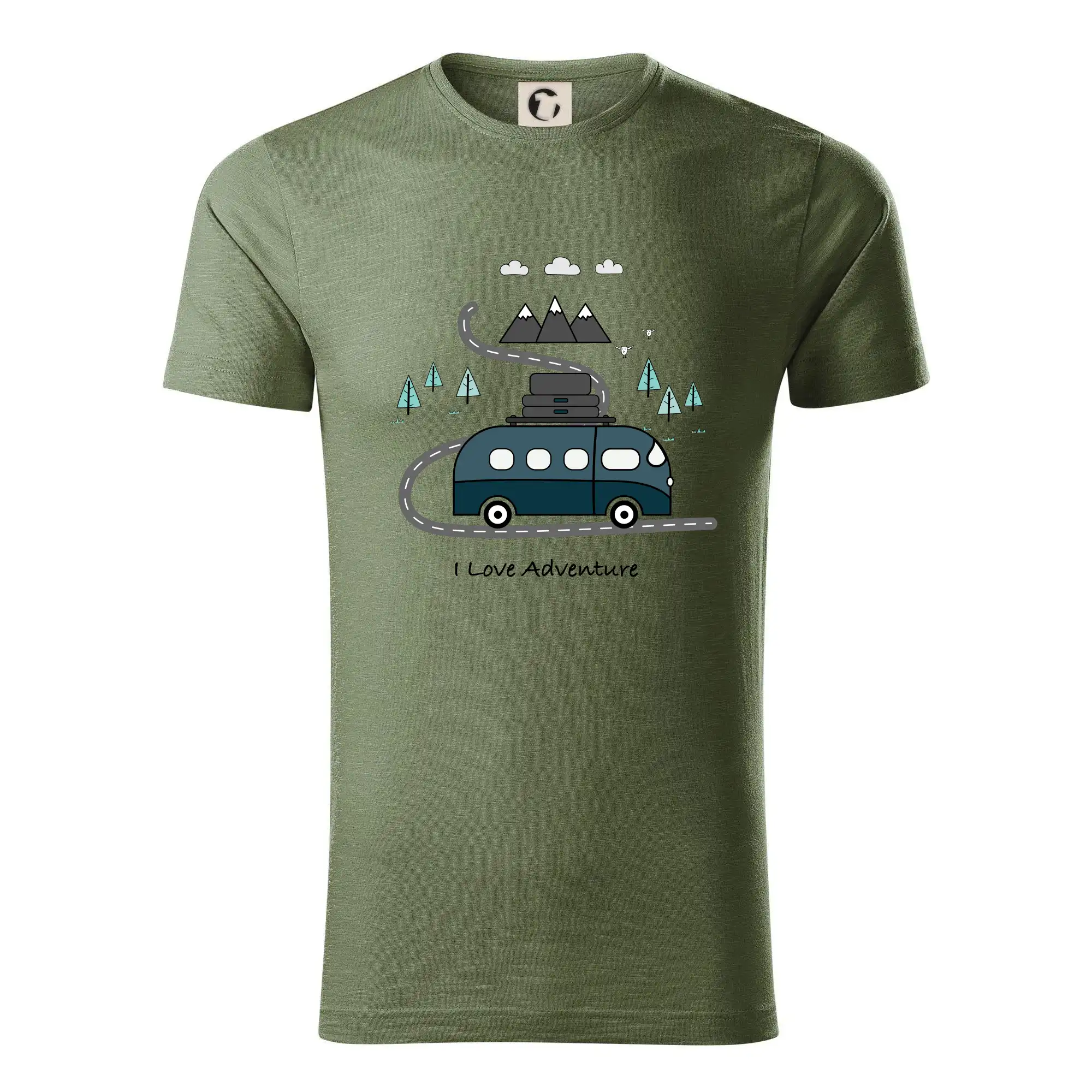 Trička na kempovanie - Cesta prírodou I love Adventure - Tričko z organickej bavlny