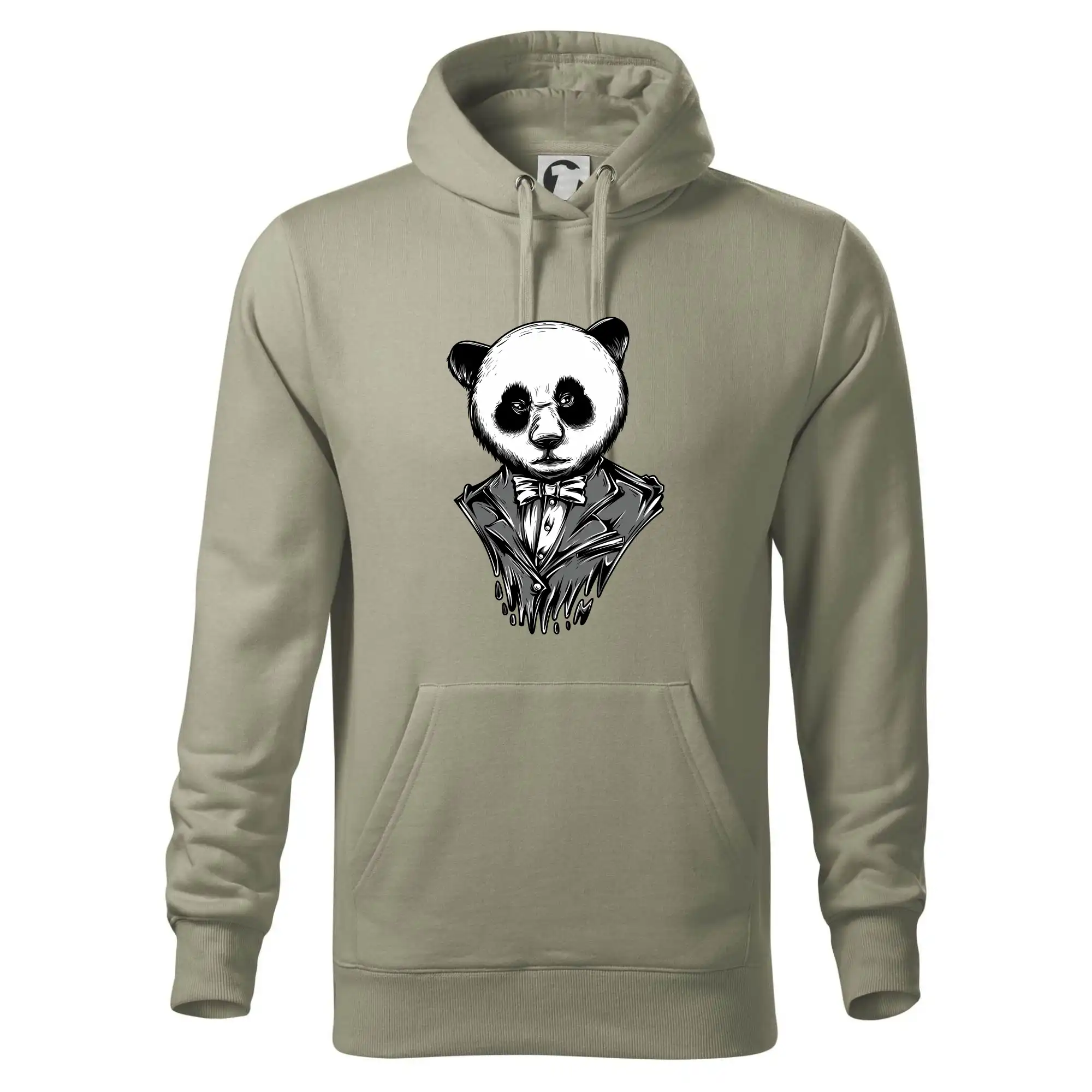 Grafické tričká - Panda gentleman - Mikina pánska Cape s kapucňou