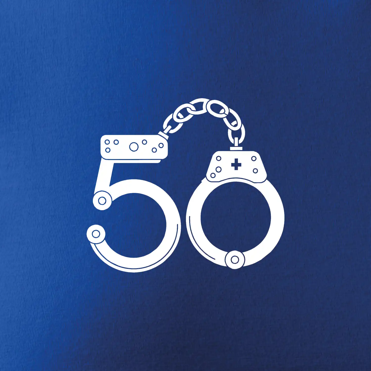 Narozeninové tričko pro policajta - pouta 50