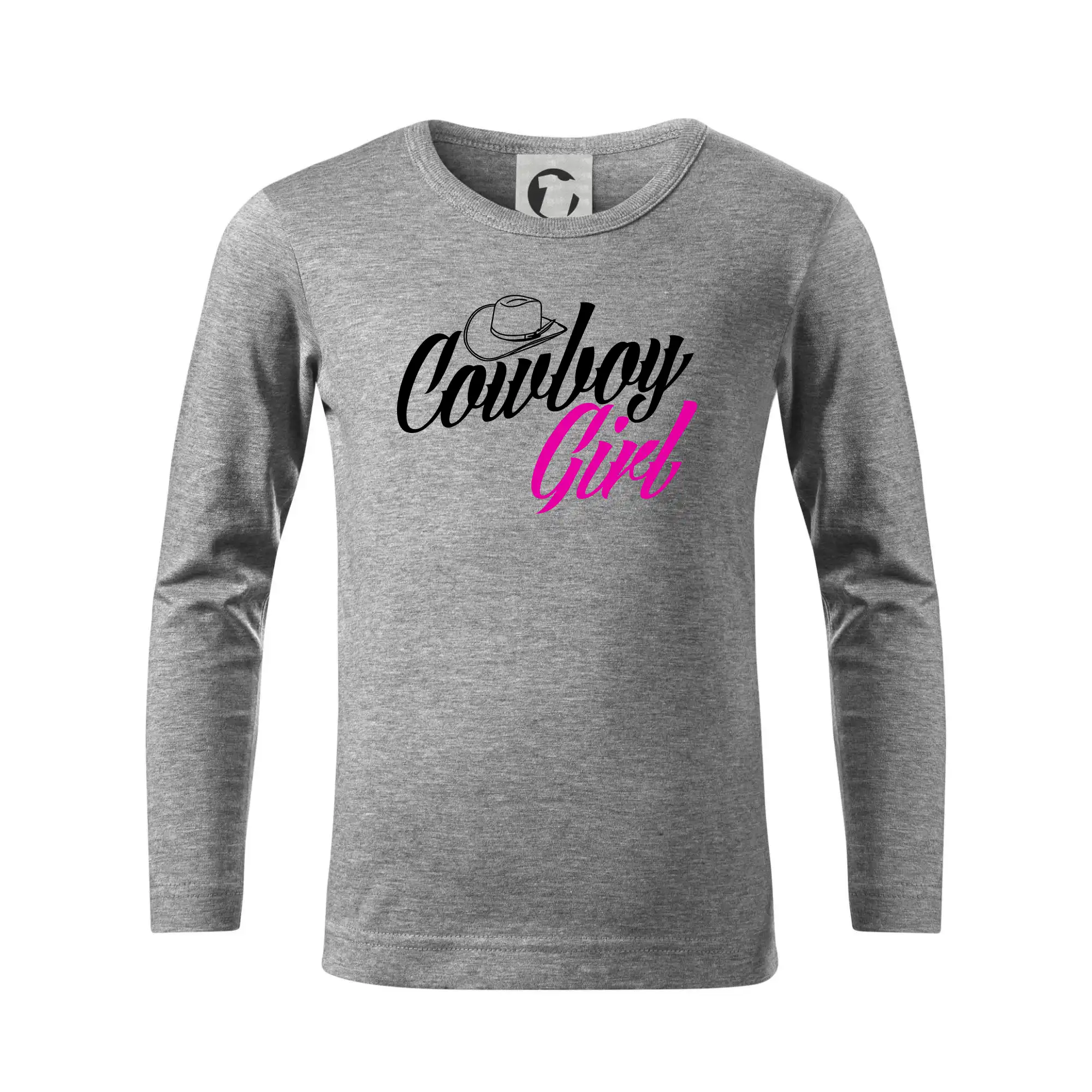 Tričká s koňmi - Cowboy Girl - Tričko detské Long Sleeve