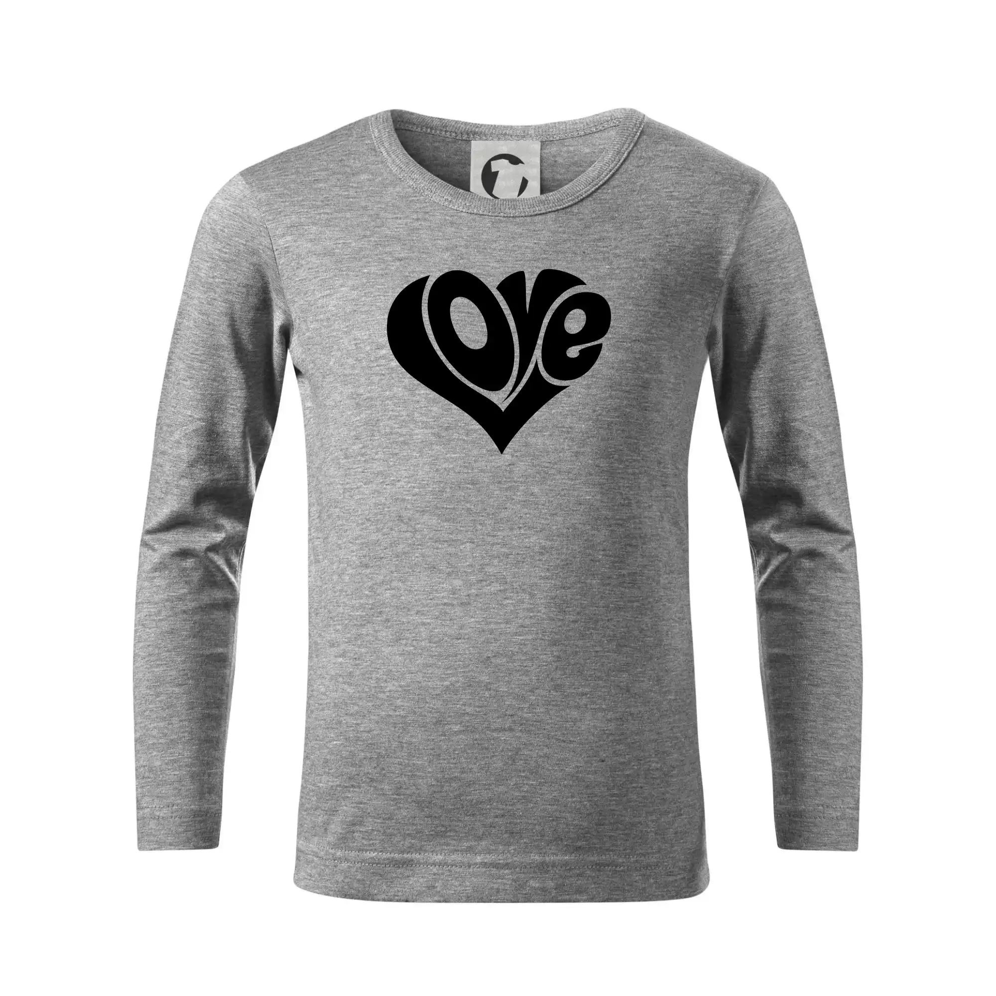 Tričká pre zamilovaných - Love nápis jednoduchý - Tričko detské Long Sleeve