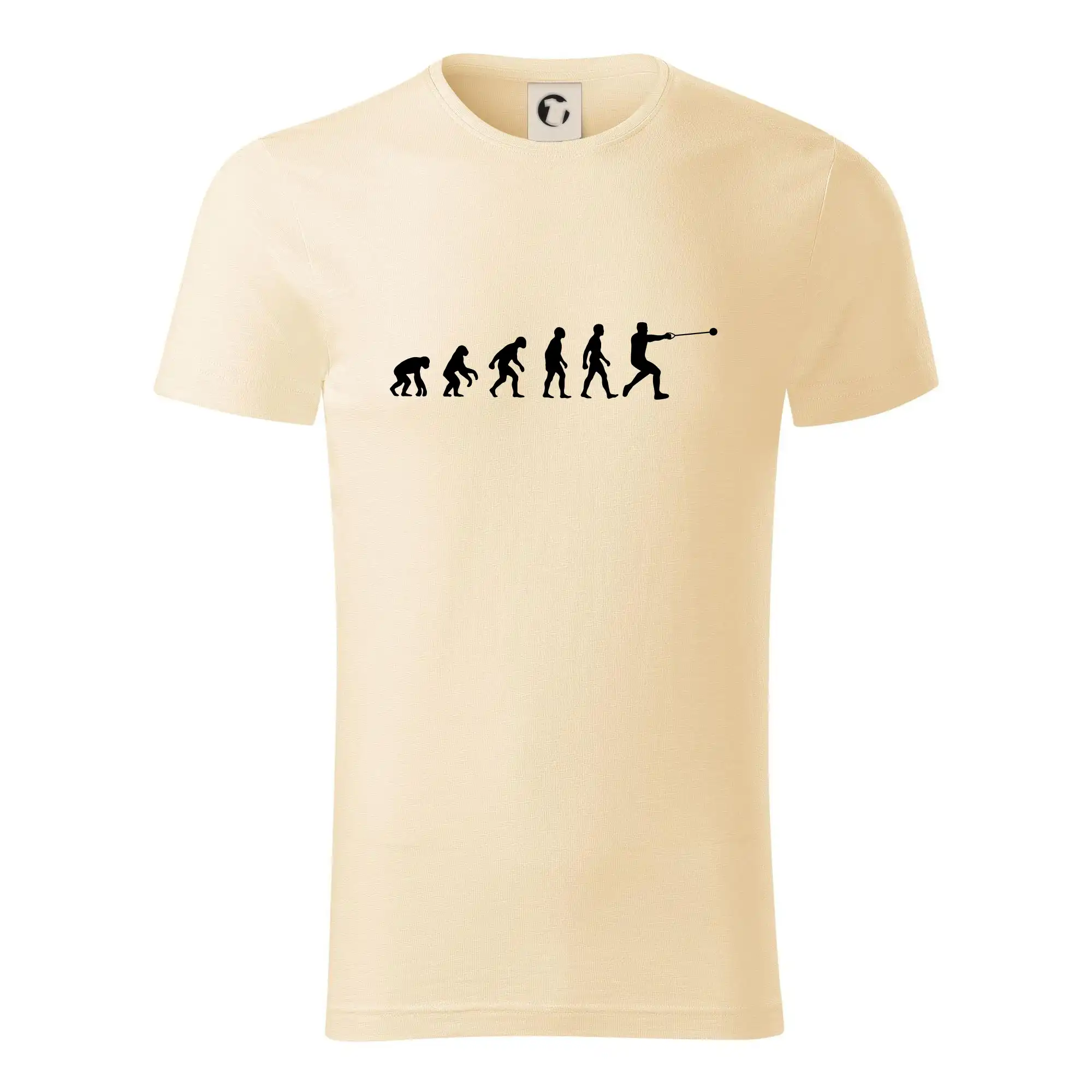 Ostatné športy - Evoluce hod kladivem - Tričko z organickej bavlny