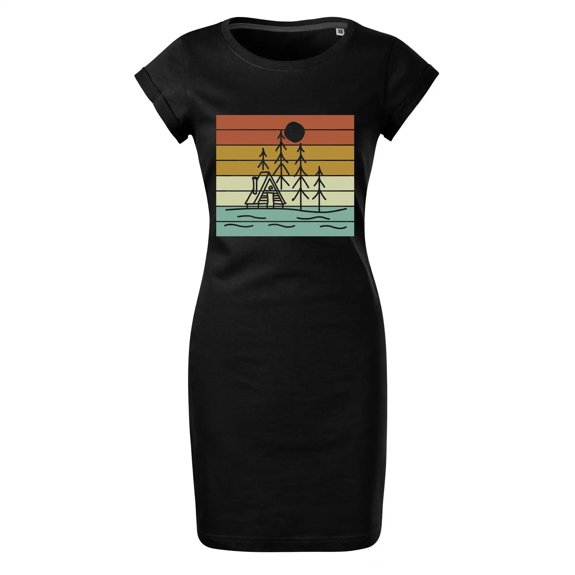 Tričká na chalupu - Vintage chalupa - Tričko Šaty FREEDOM