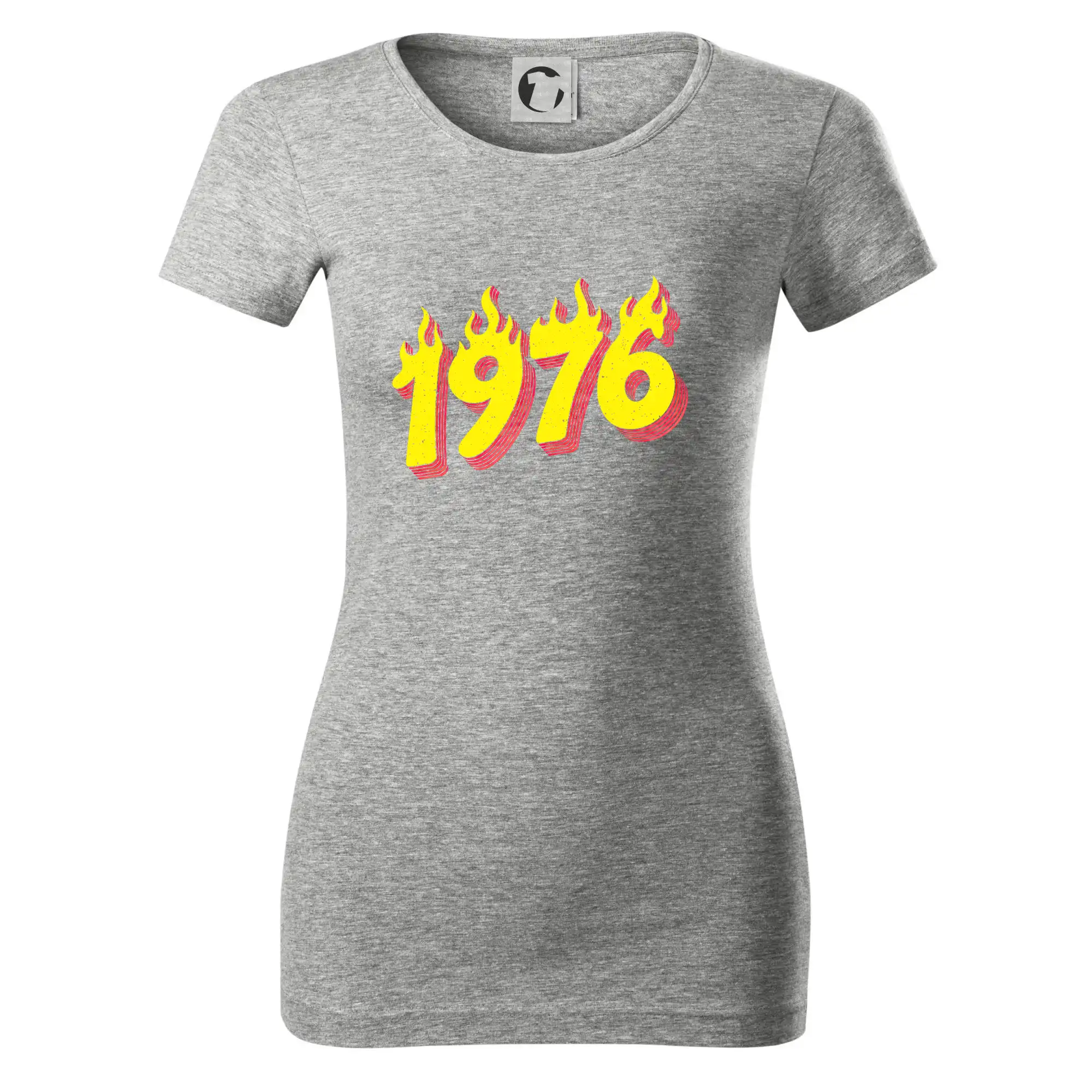Trička s ročníkom 1976 - Narodeniny v ohni 1976 - Dámske tričko Glance - Priliehavejší strih