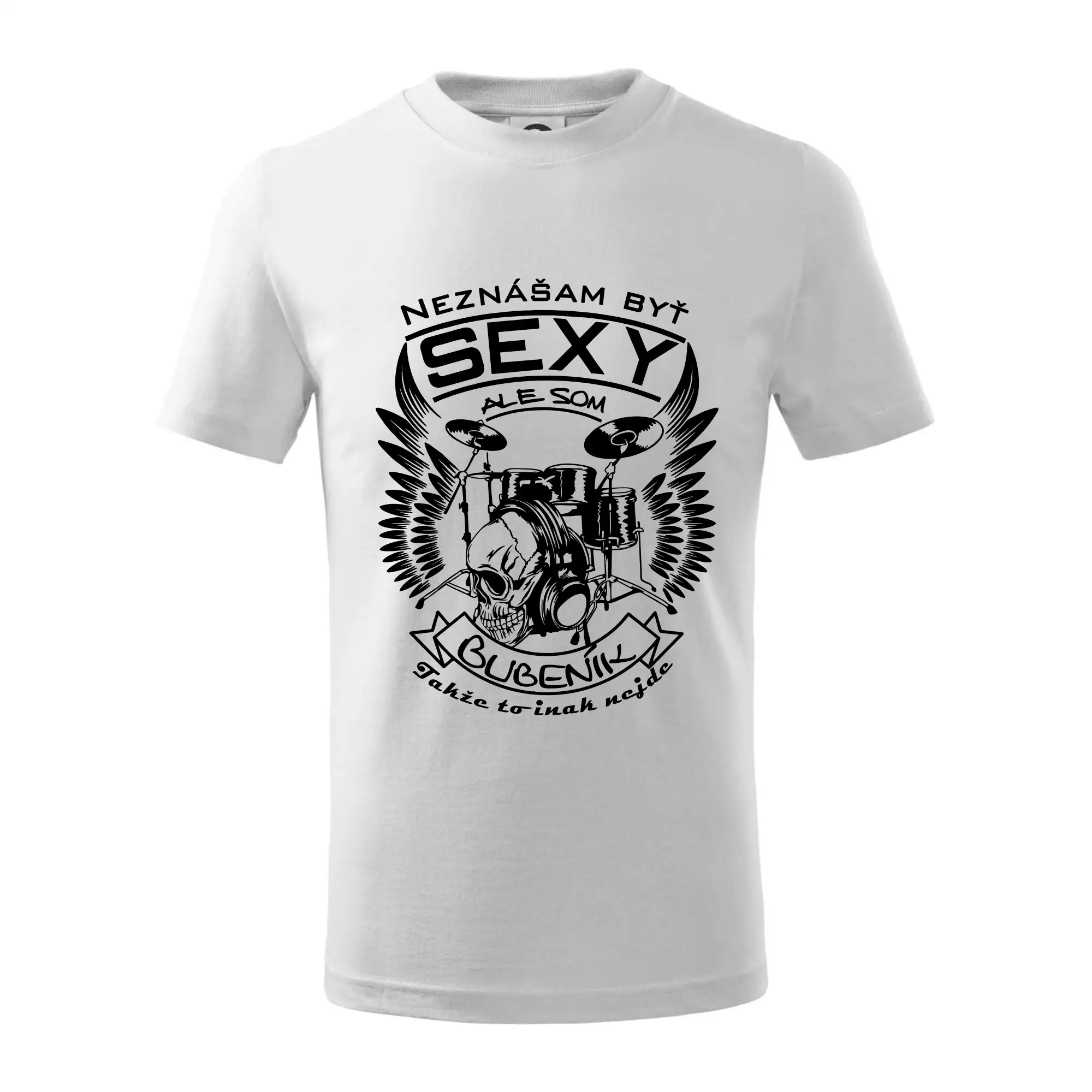 Neznášam byť sexy - Neznášam byť sexy - bubeník - Tričko detské bavlnené