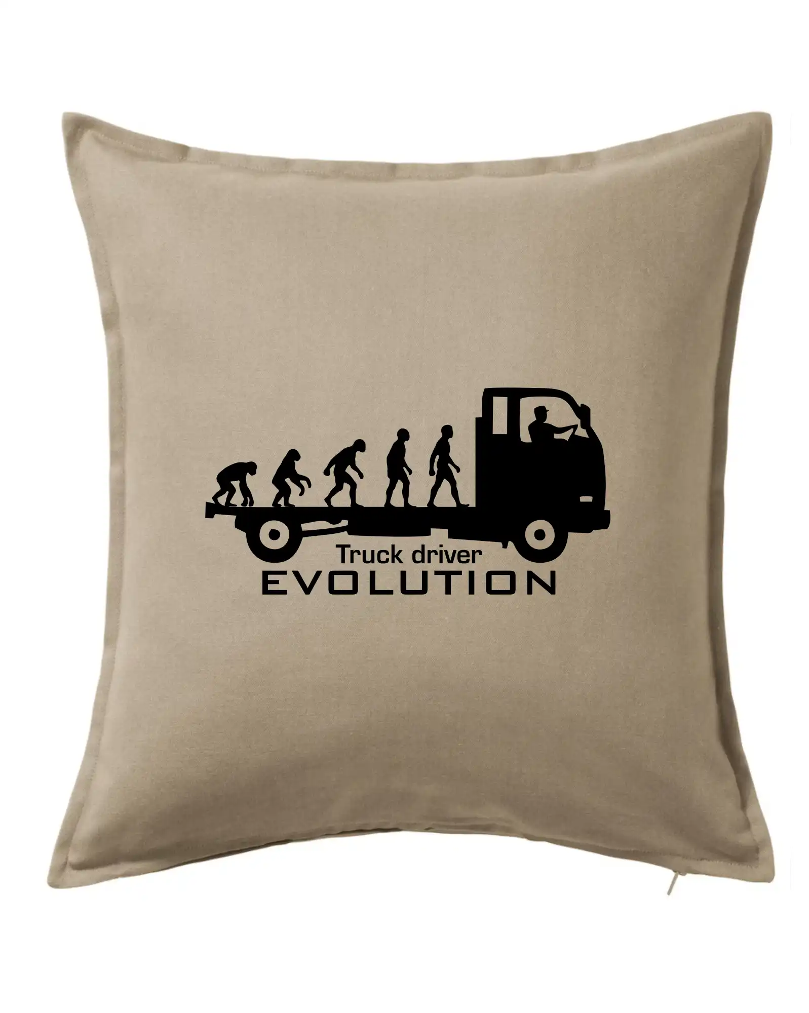 Tričká s kamionmi a nákladiakmi - Truck driver evolution - Vankúš 50x50
