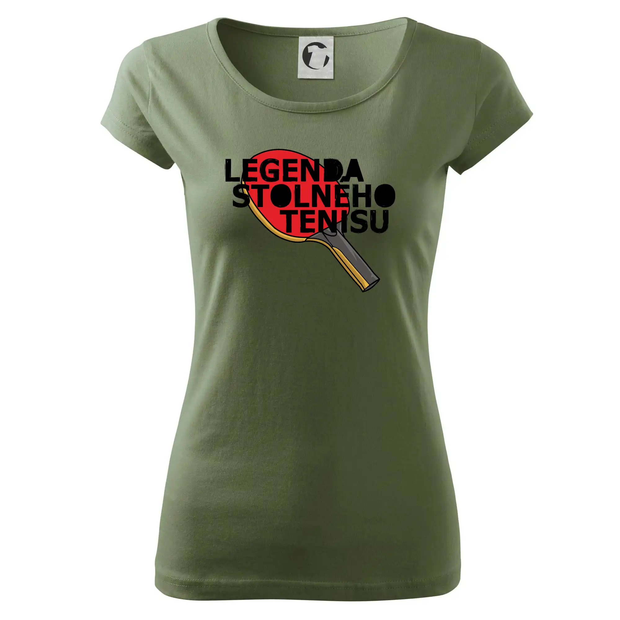 Vtipné tričká na stolný tenis - Legenda stolného tenisu - Dámske tričko Pure