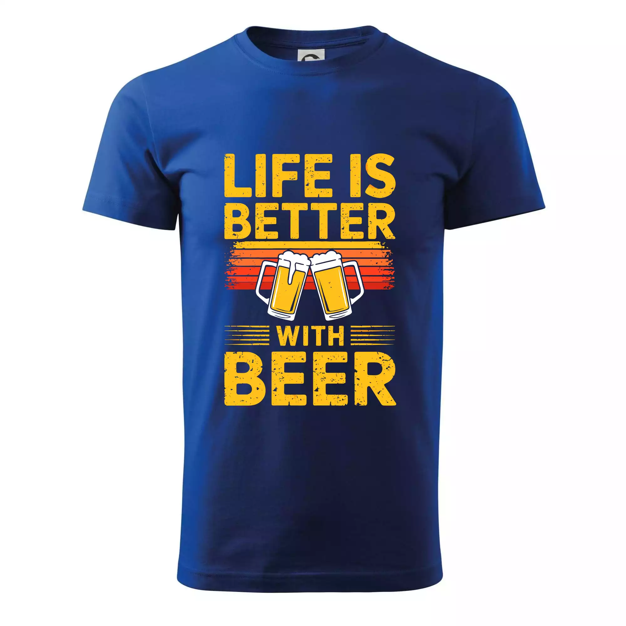 Life is better with beer - oranžové