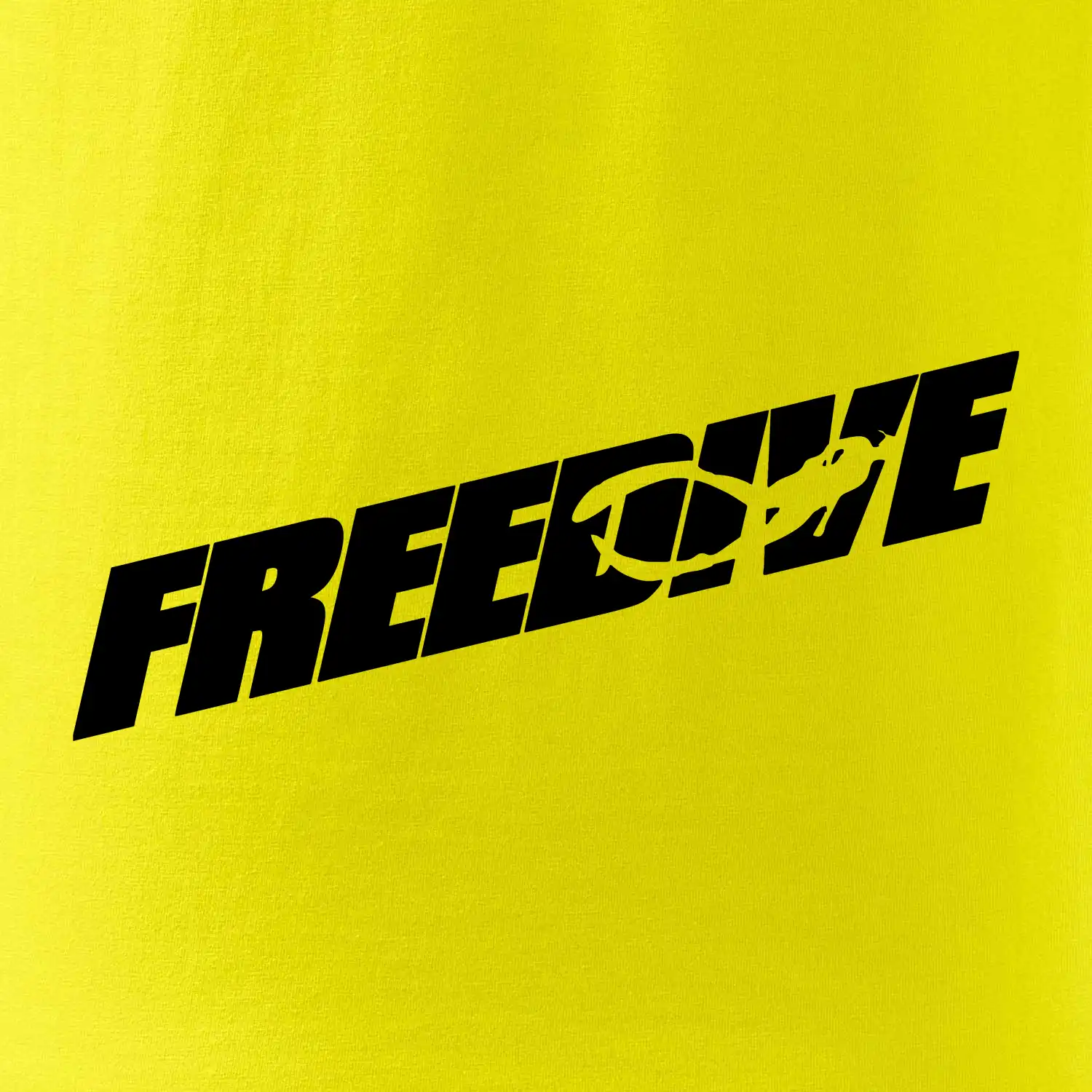 Freedive - nápis s potápěčem