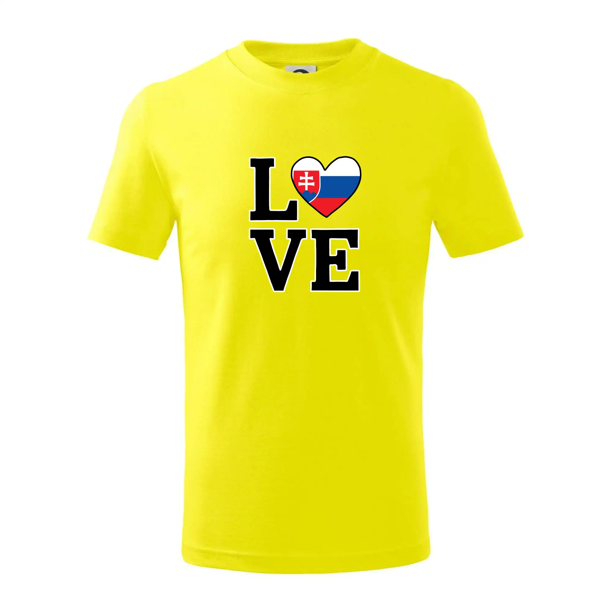 Motívy štátnych vlajok - Love Slovenská vlajka - Tričko detské bavlnené