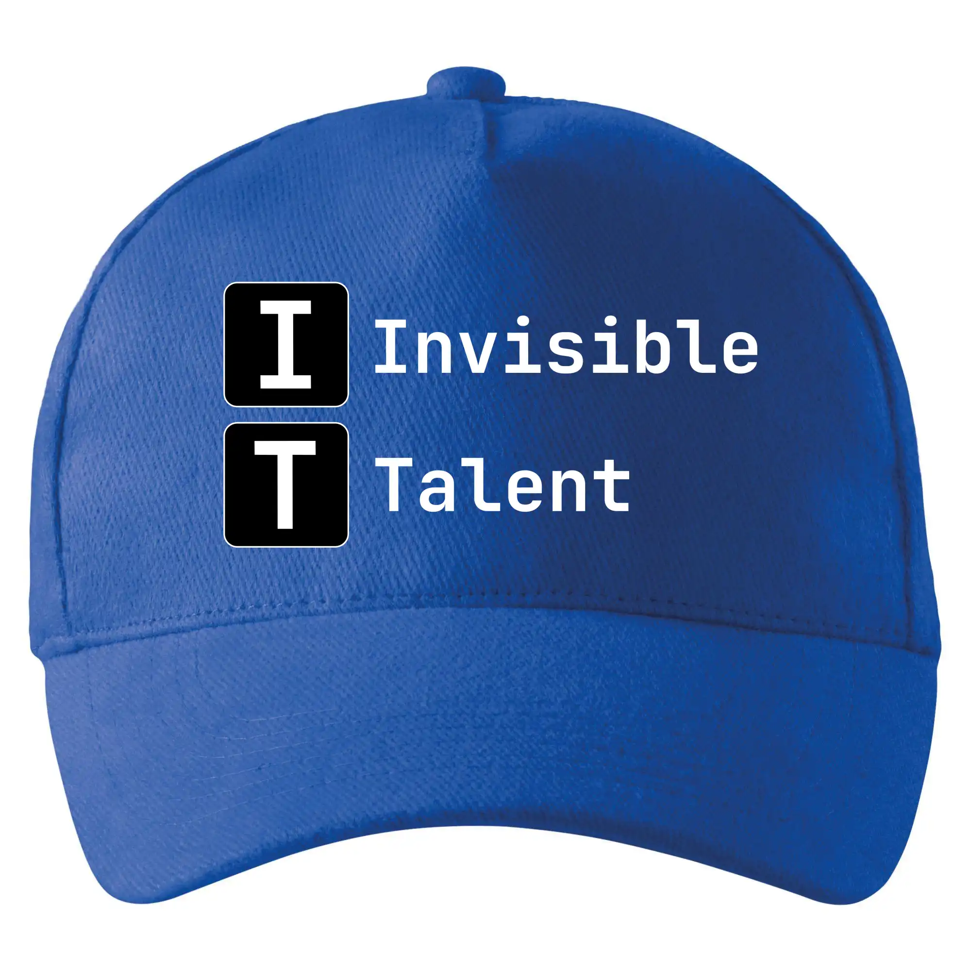 Tričká pre ajťákov - IT Nápis Invisible Talent - Šiltovka so zahnutým šiltom a mosaznou sponou