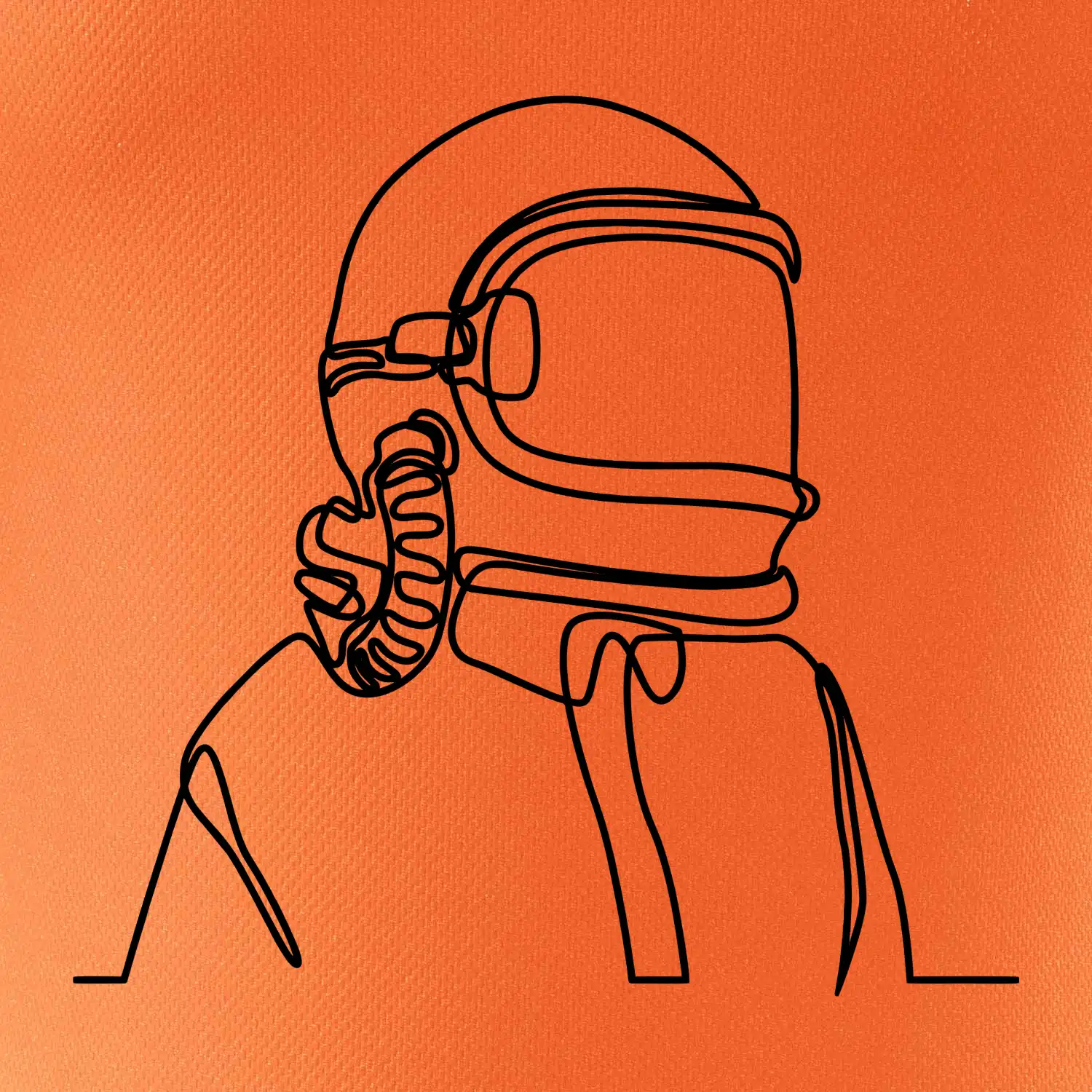 Astronaut jedním tahem