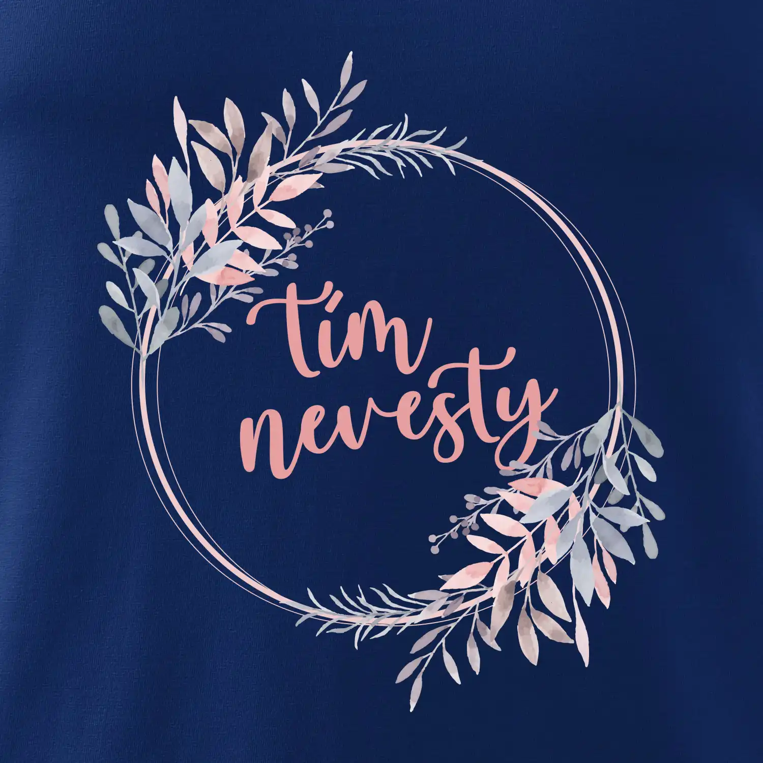 Tím nevesty kvetinový kruh ružový SK