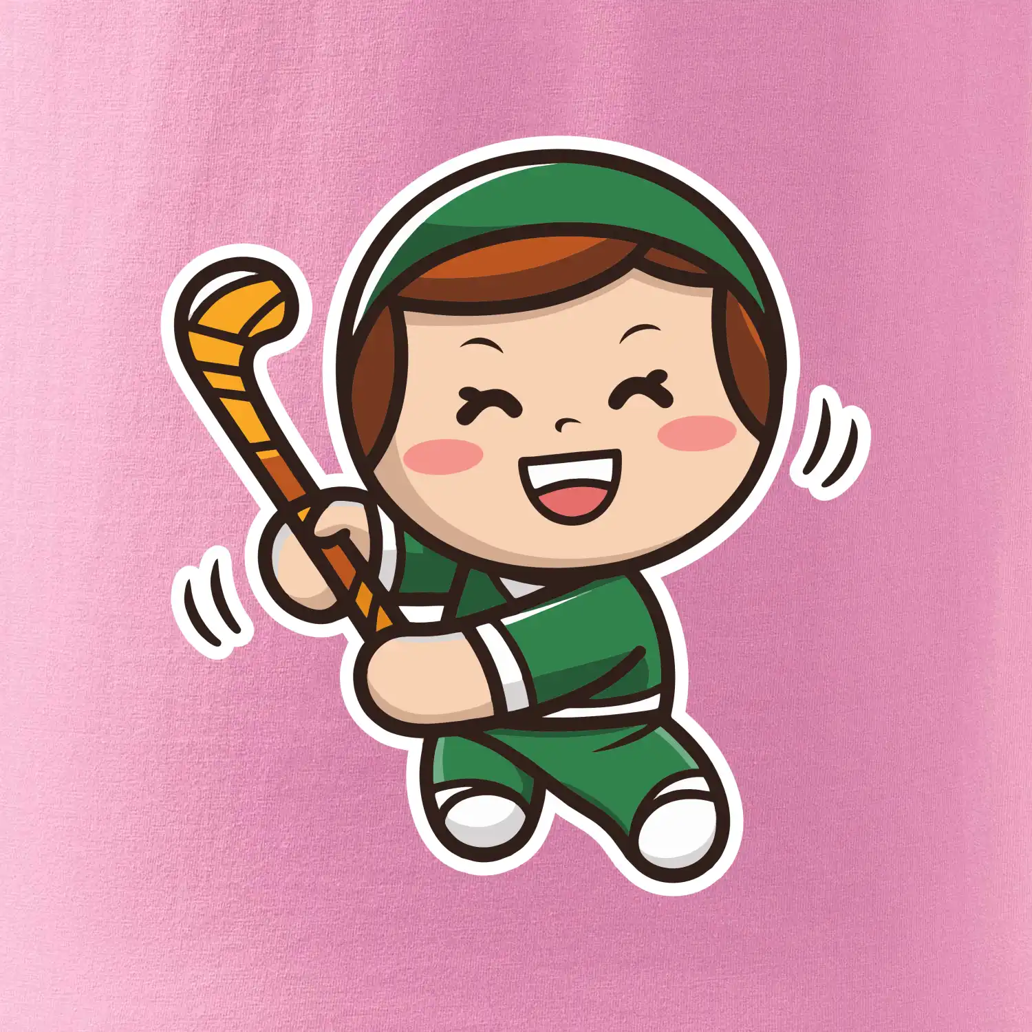 Ikona pozemní hokej kluk / holka