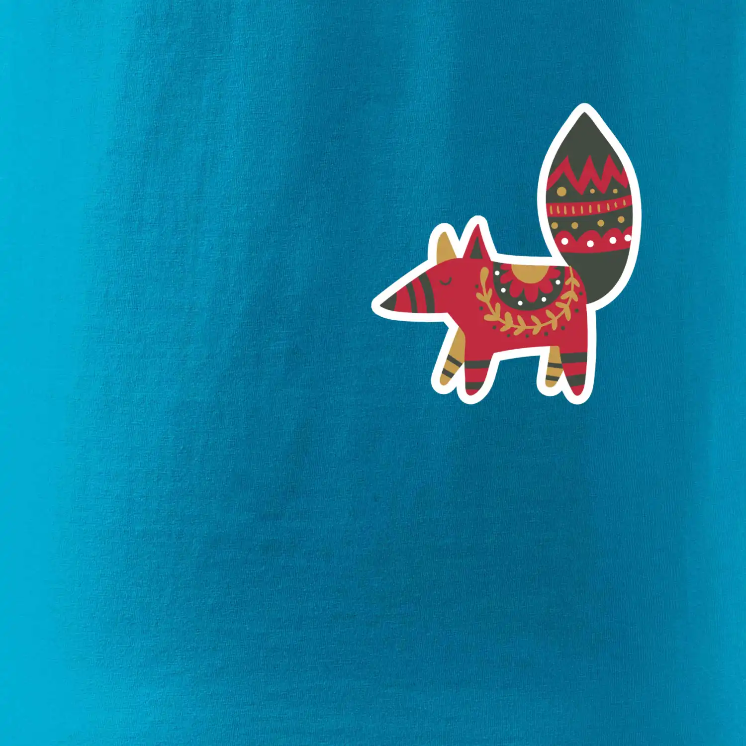 Folklor na prsu liška