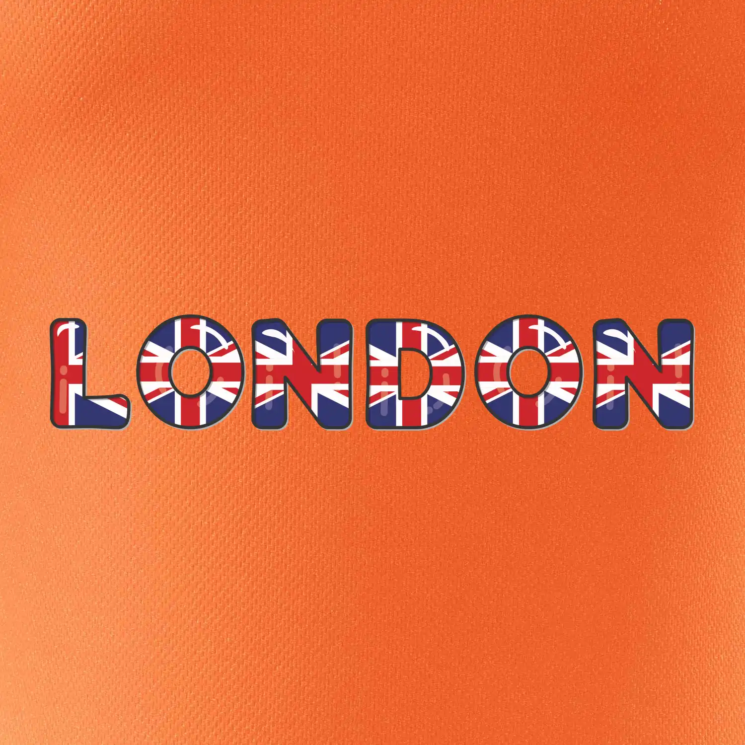 Nápis London vlajka