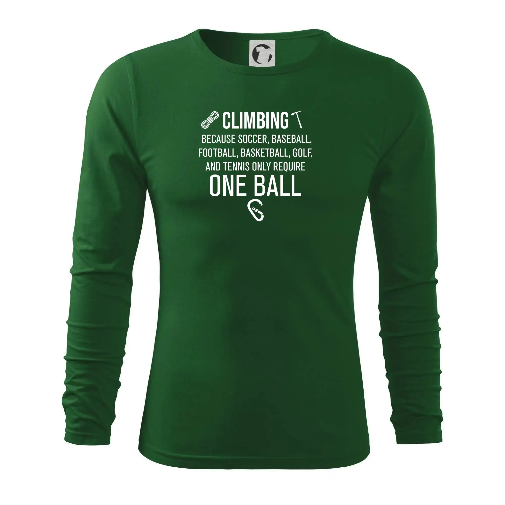 Climbing beacause one ball