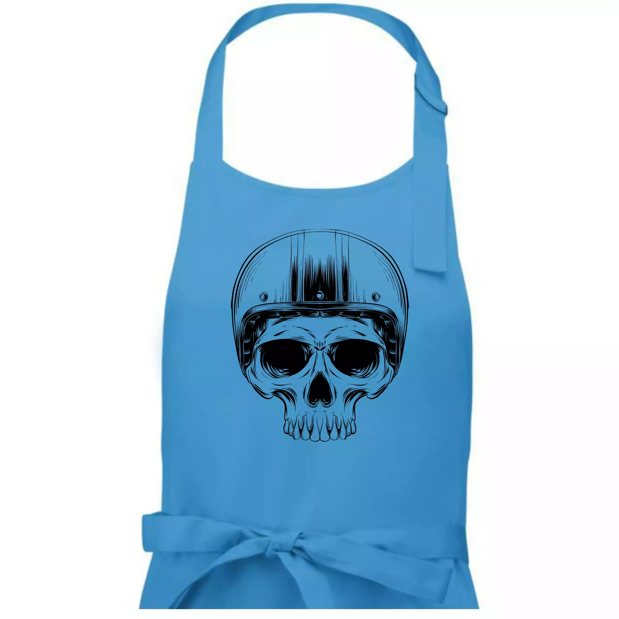 Motorkář lebka s kulatou hlavou