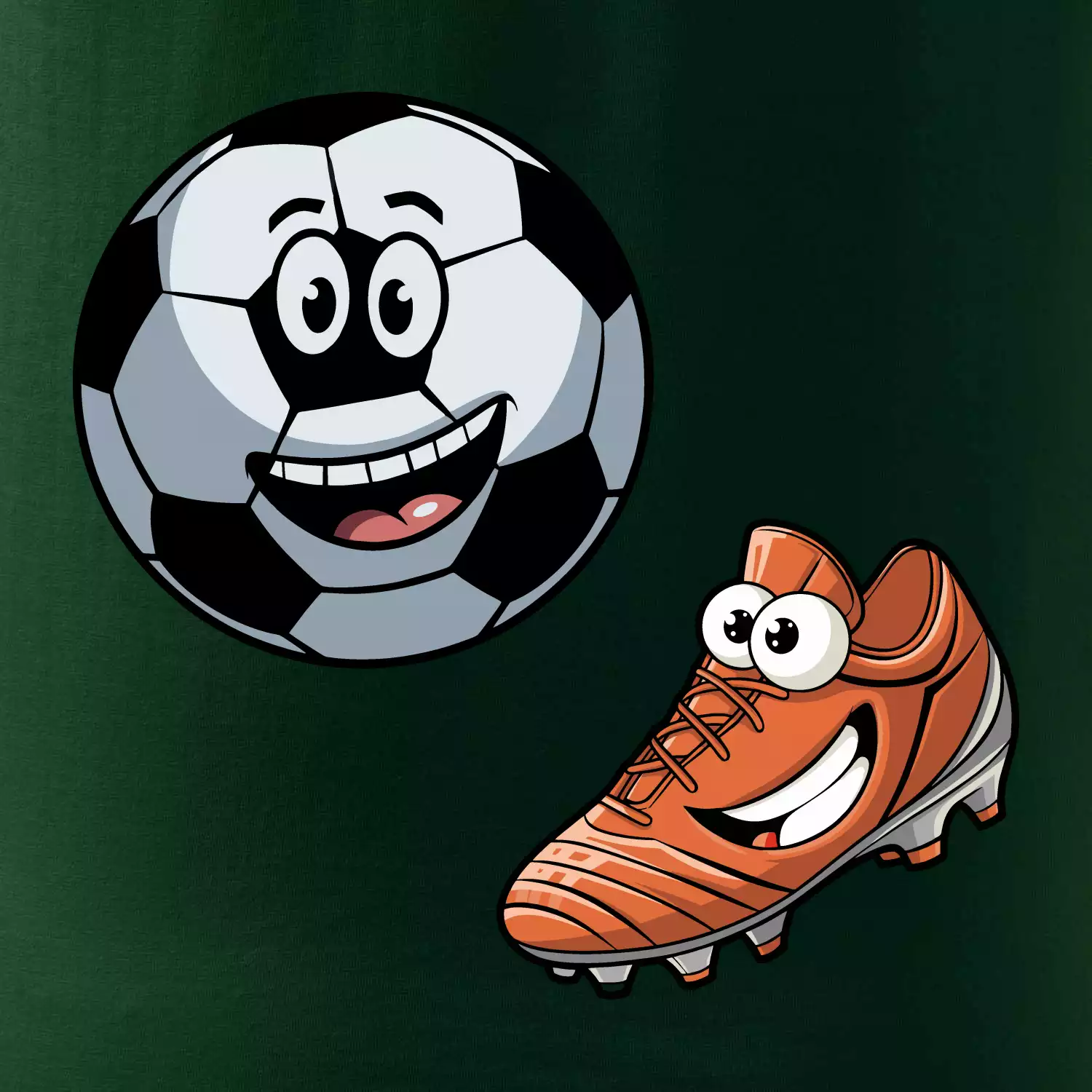 Parové triko - Kopačka a míč