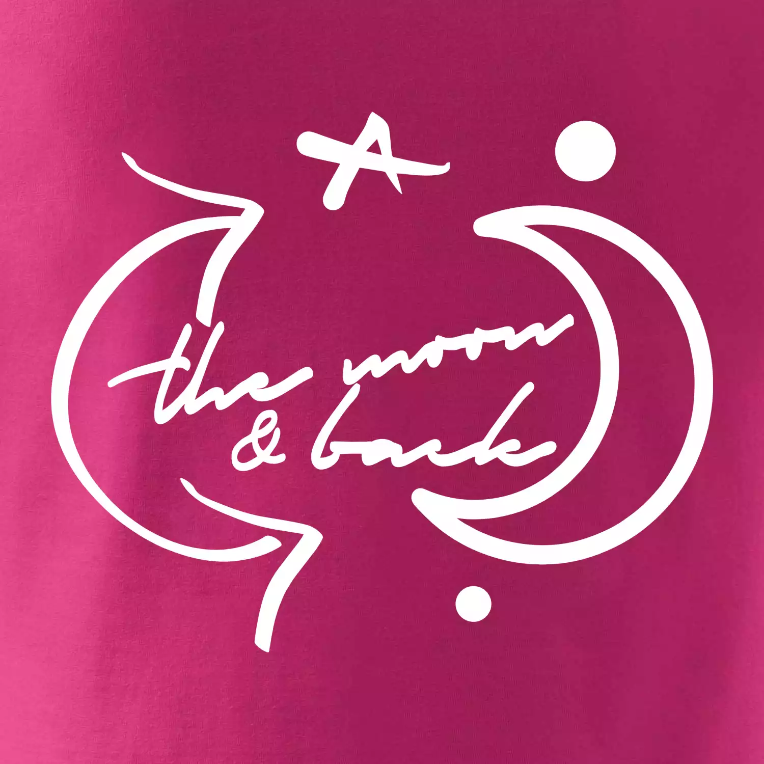The moon and back