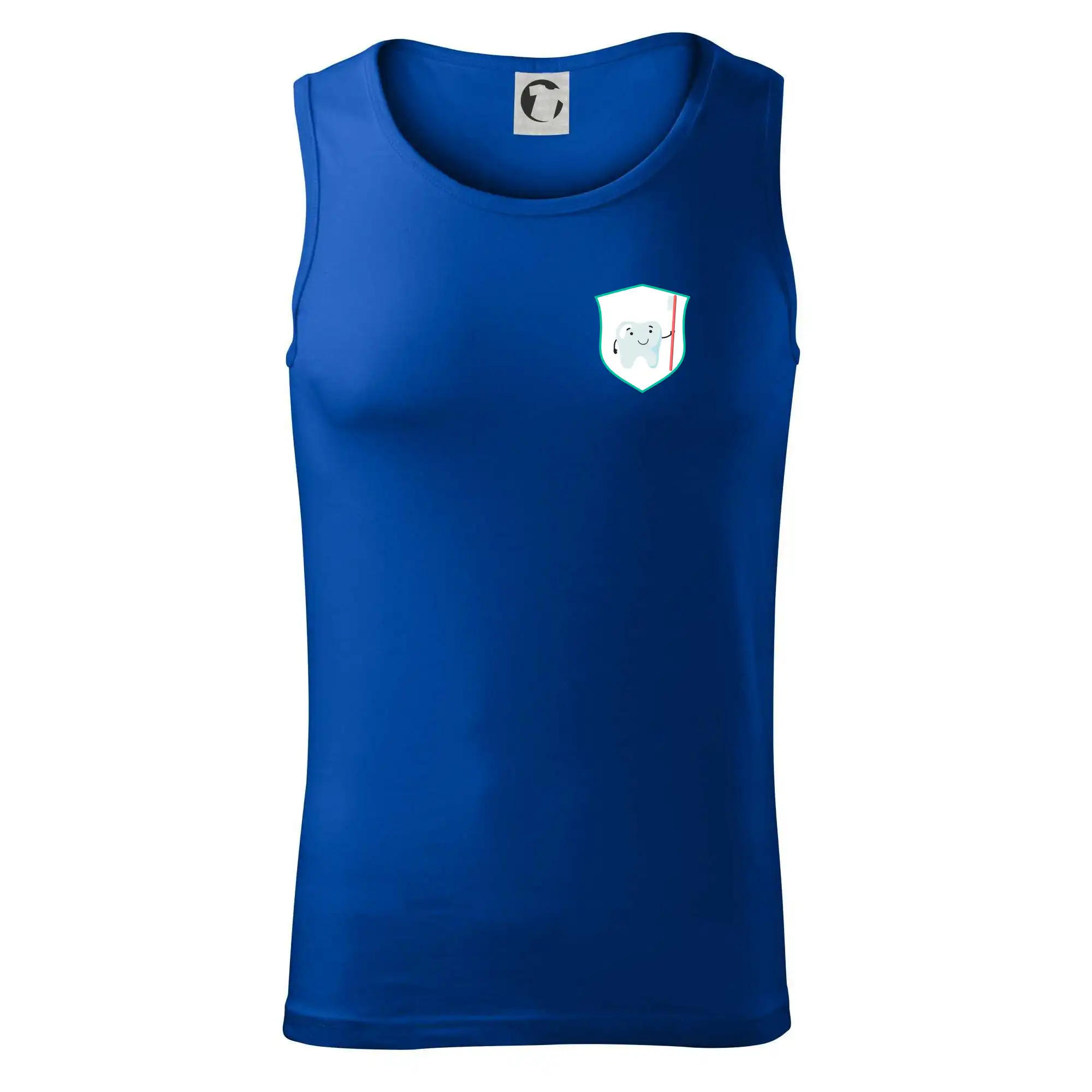 Zoubek na prsu - zubní kartáček