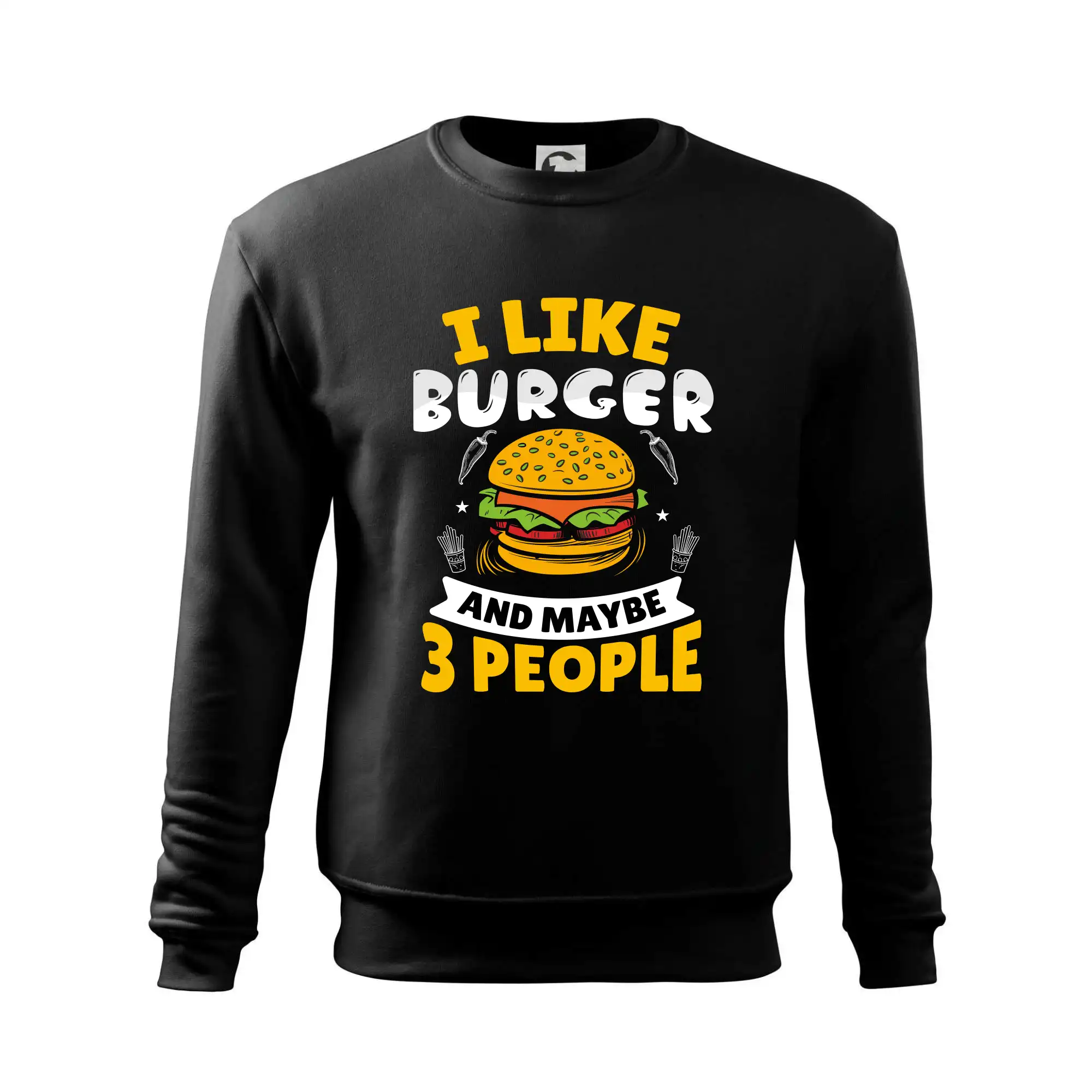 I like burger and maybe 3 people