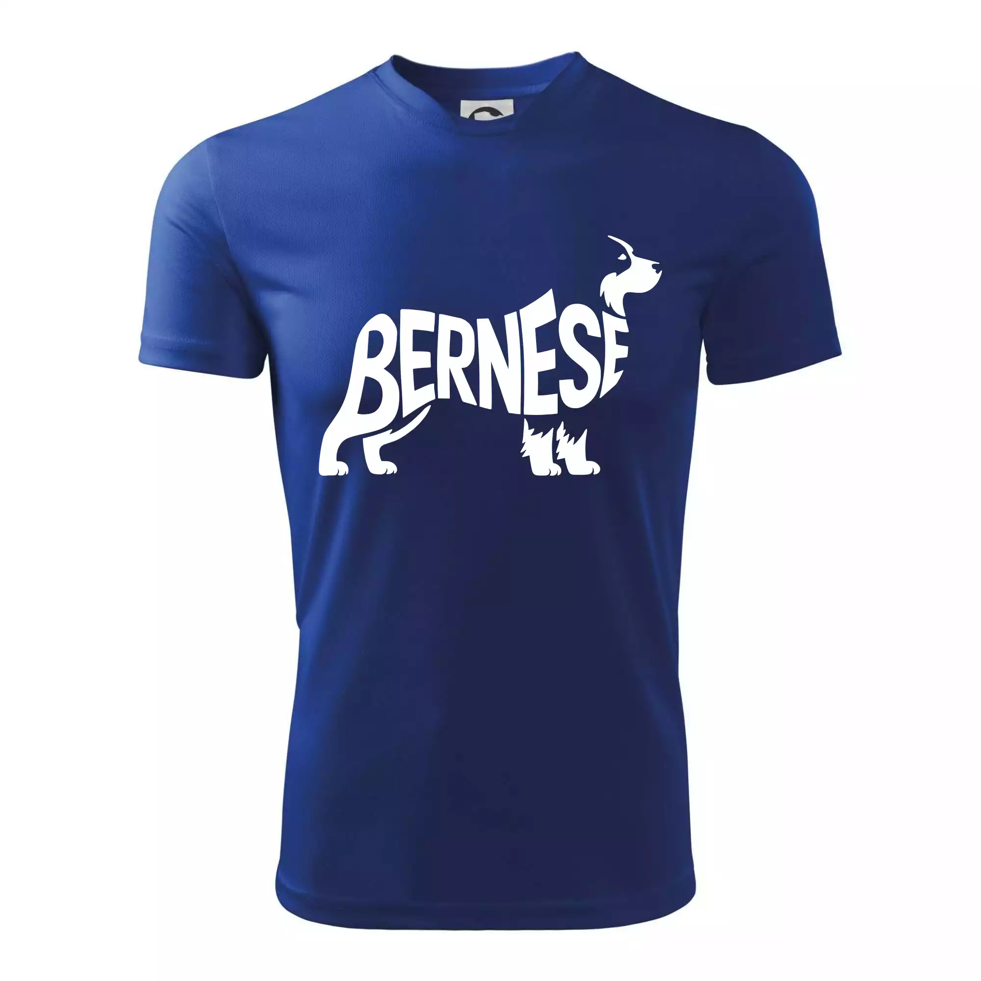 Bernese Mountain Dog nápis v těle