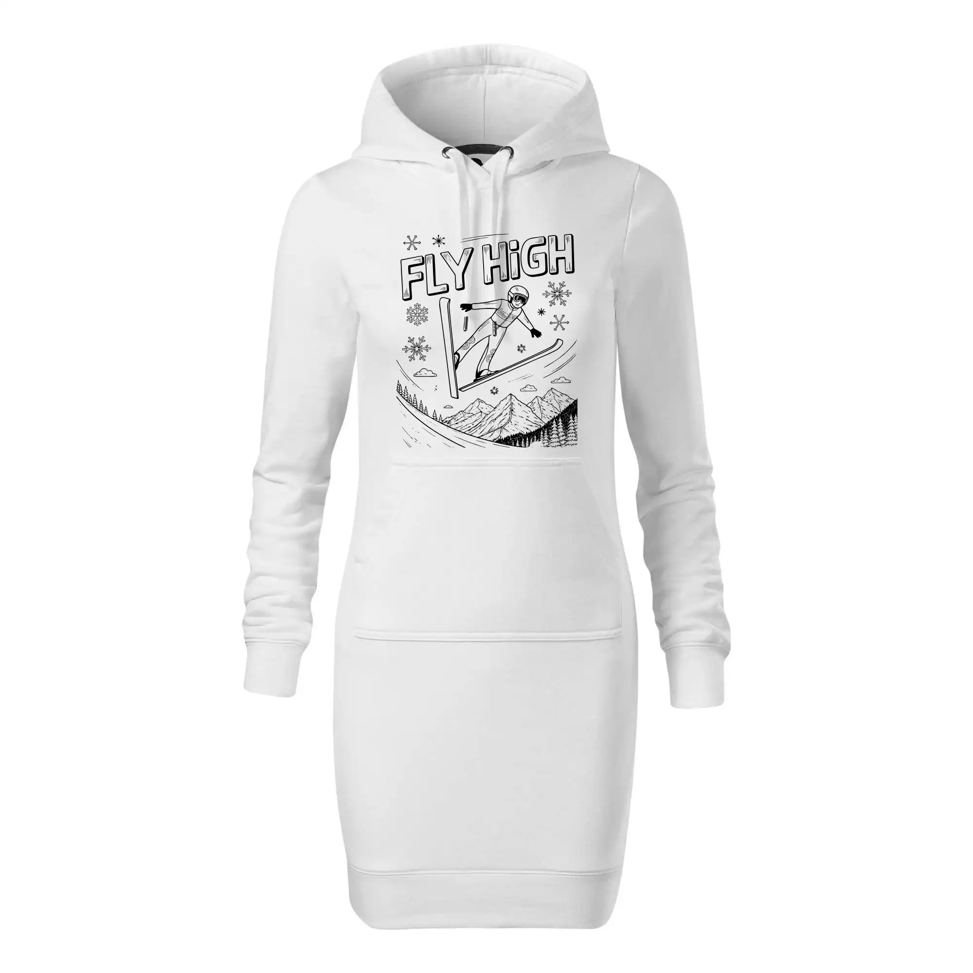 Černobílý skokan fly high