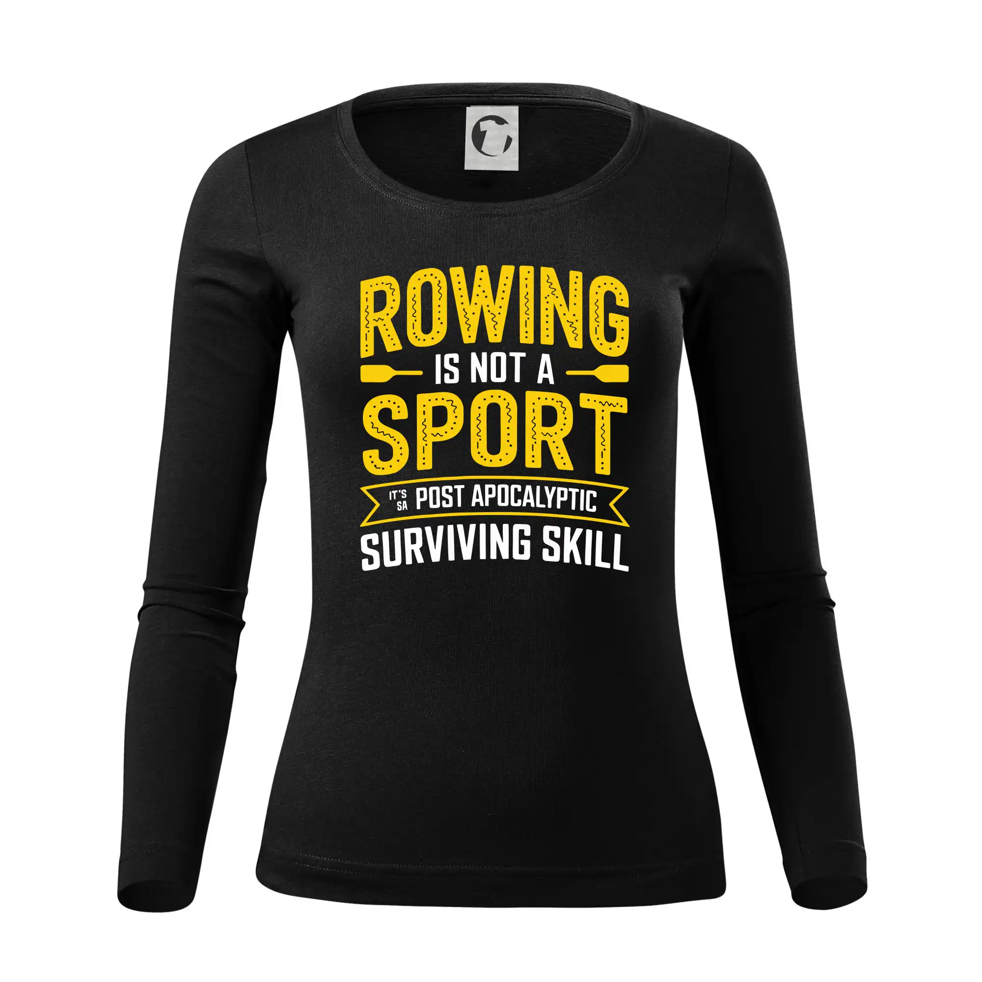 Vodácke tričká - Rowing is not a sport it's a post apocalyptic surviving skill - Dámske tričko FIT-T LS - zužené