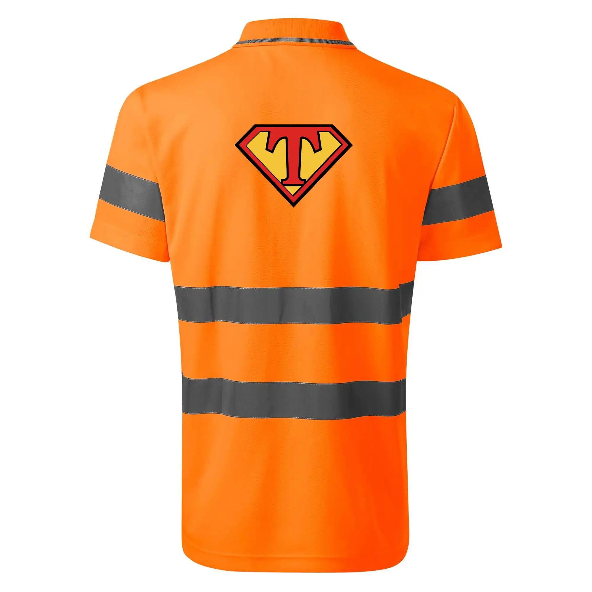 Najlepší darček pre otecka ku dňu otcov - Superman písmeno - HV Runway 2V9 - Reflexné polokošeľa