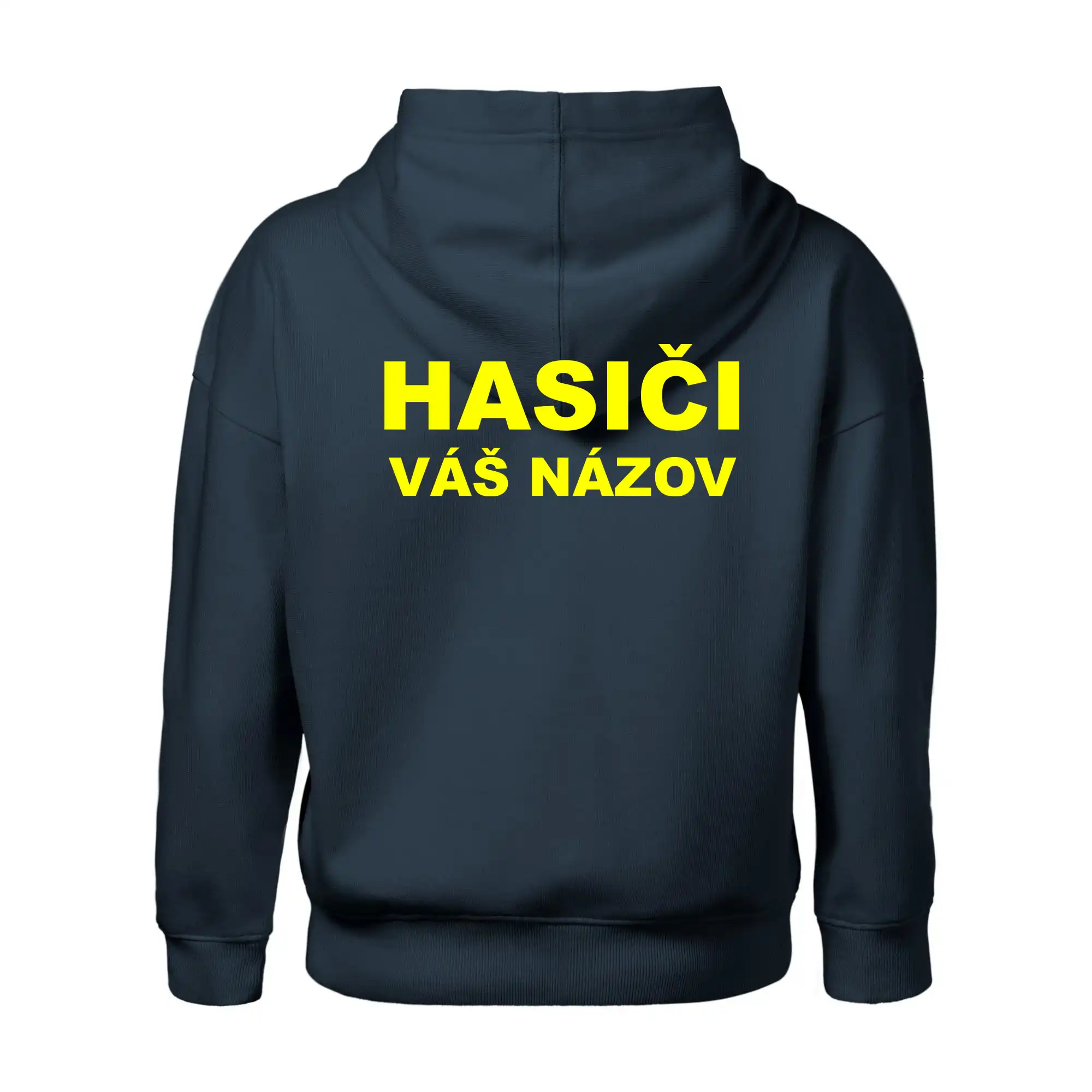 Hasiči - žltý nápis - váš názov zboru