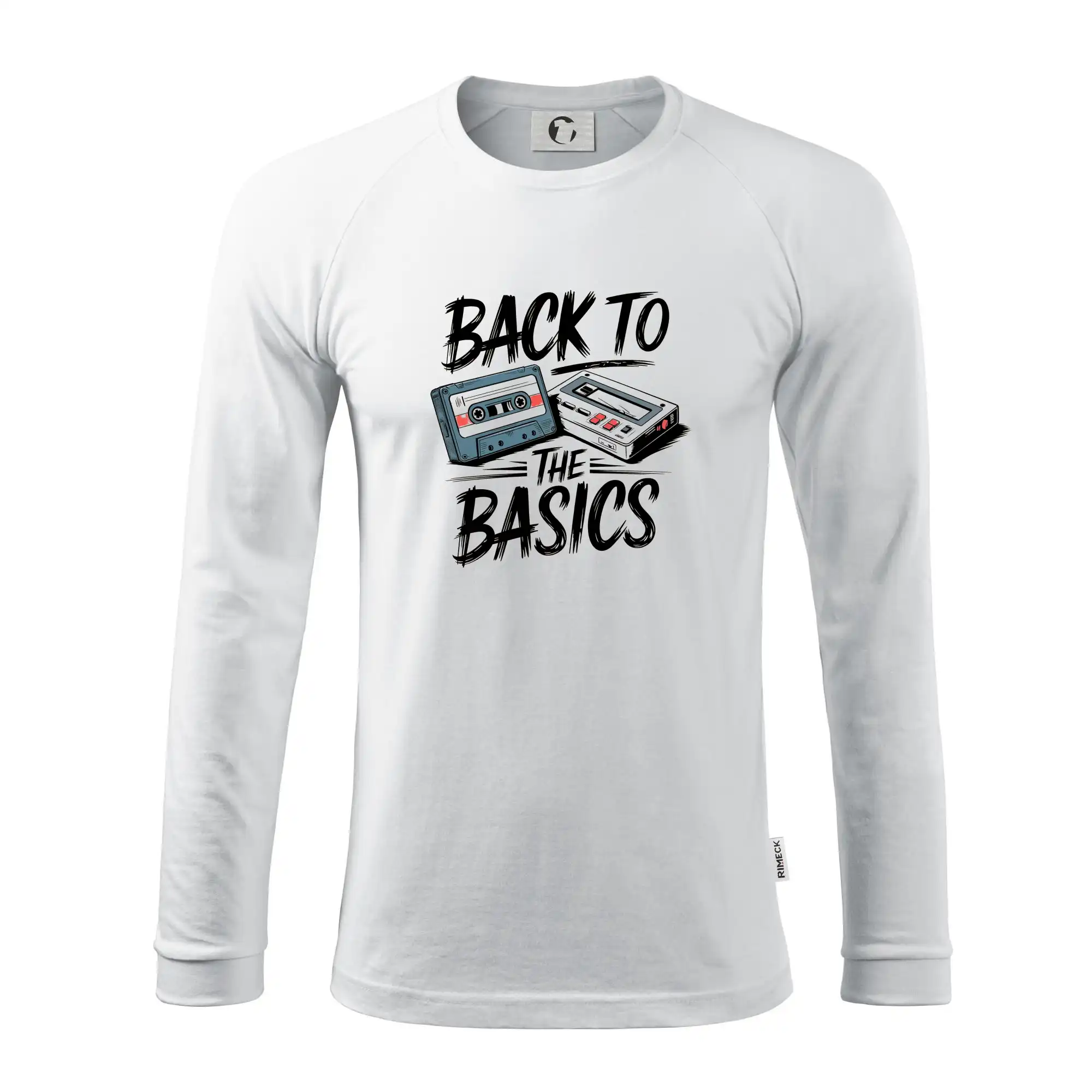Hudobné tričká - Back to the basics 90s - Pánske tričko s dlhým rukávom LS130