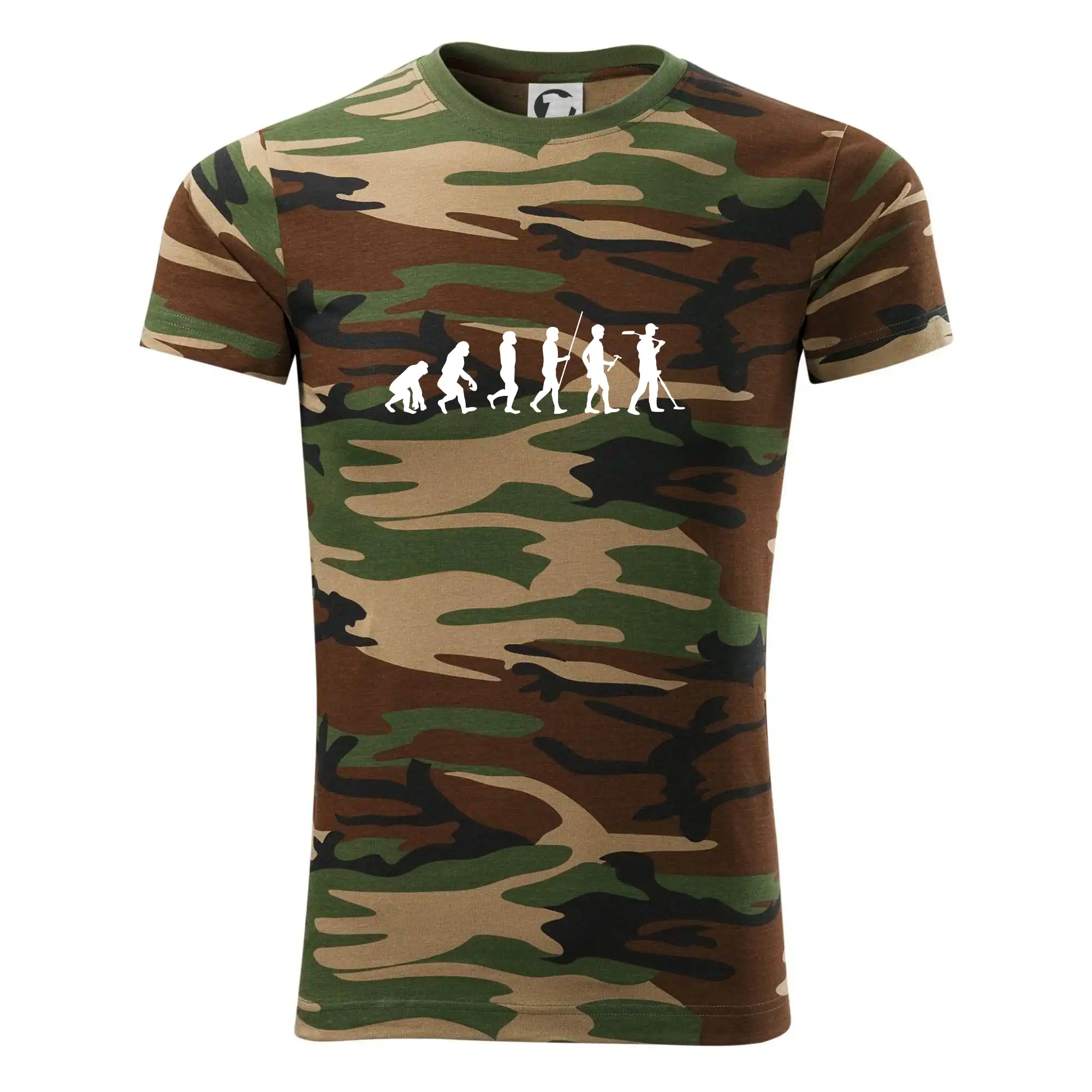 Tričká s potlačou evolúcia - Evolúcia detektor - Army CAMOUFLAGE