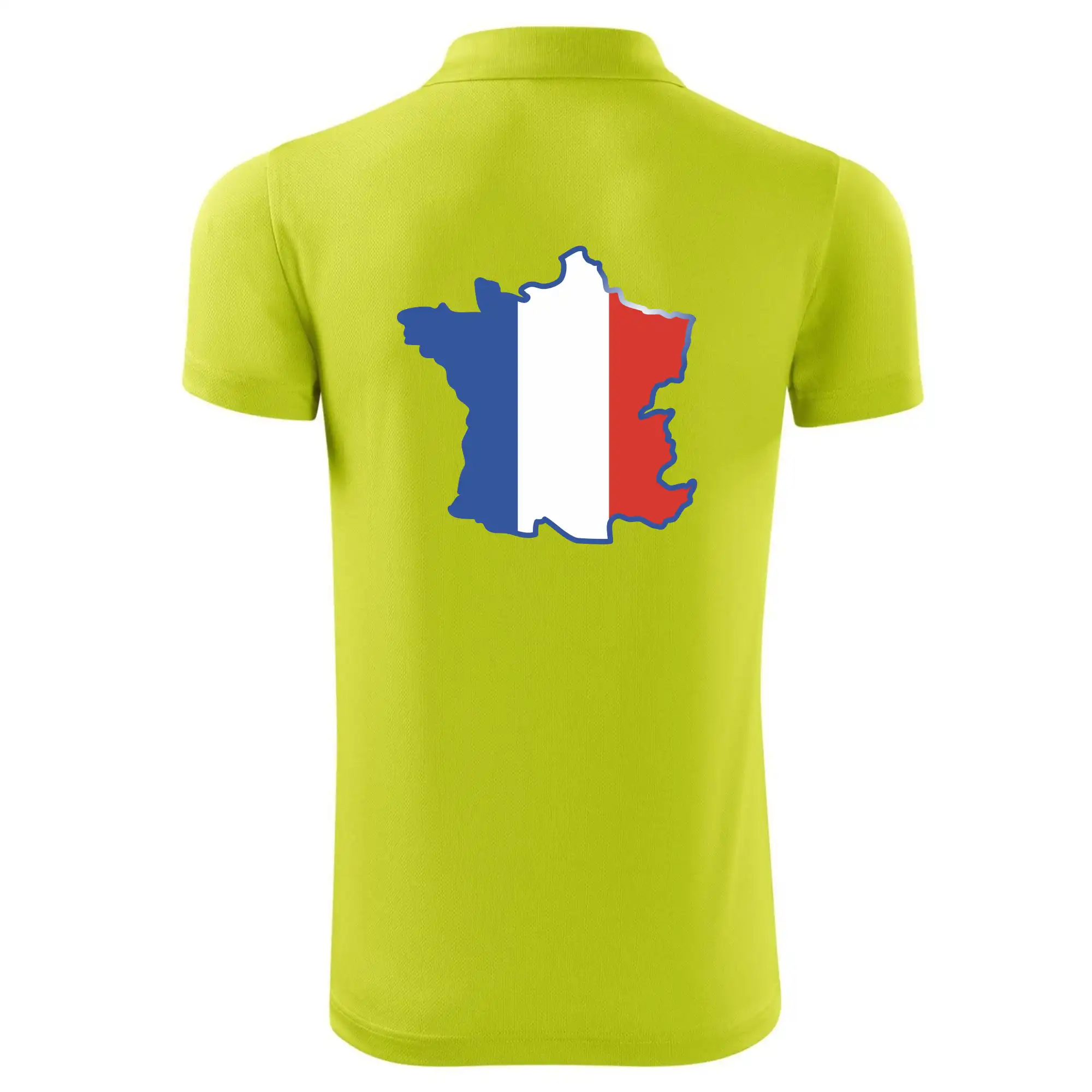 Francouzská vlajka mapa obrys