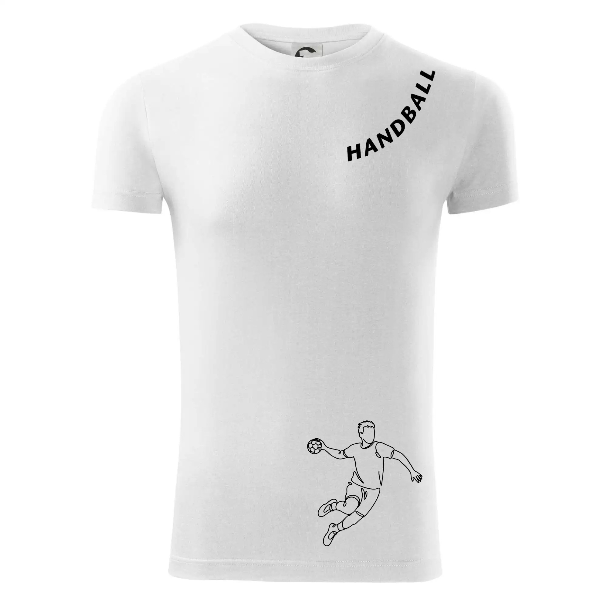 Handball nápis šikmo