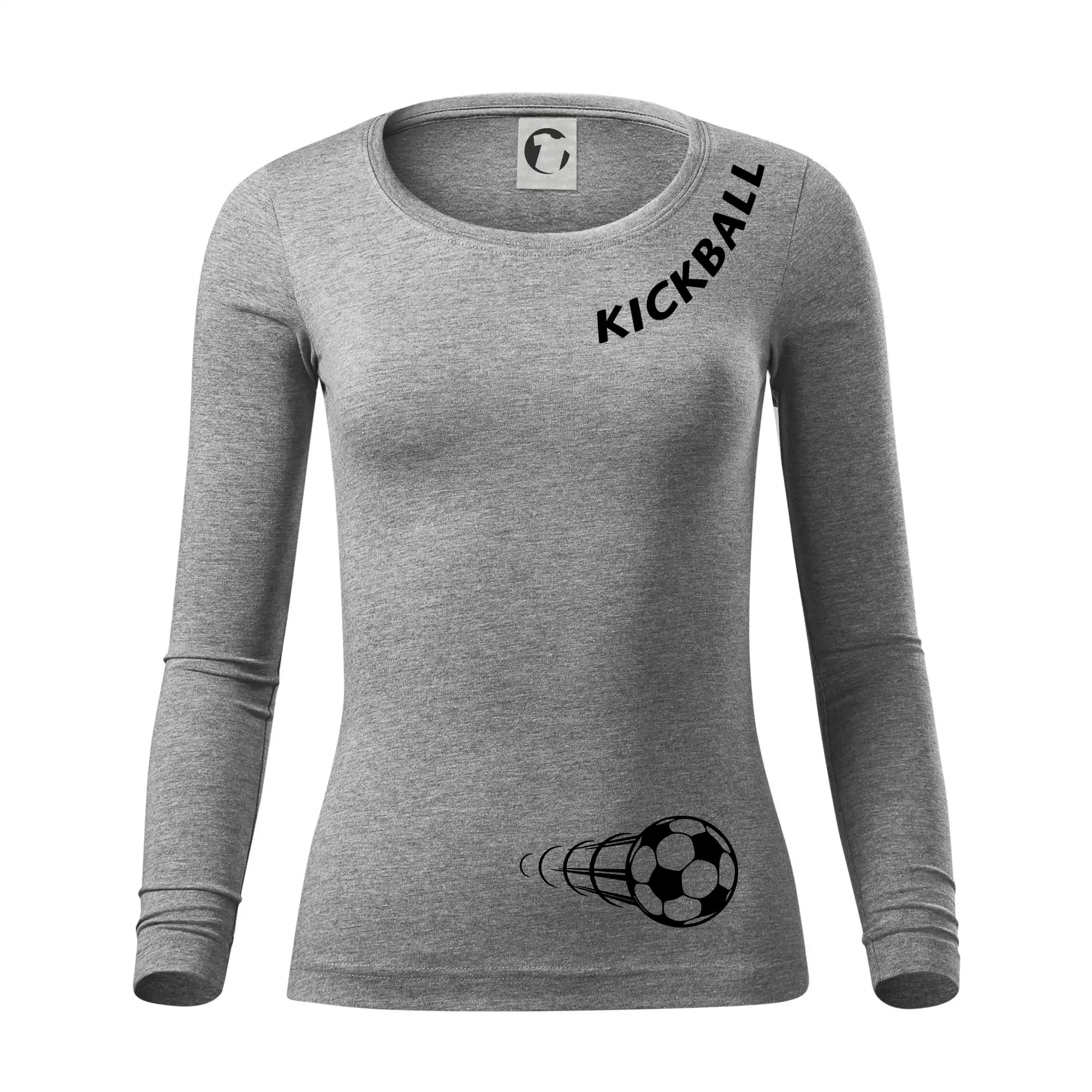 Kickball nápis šikmo