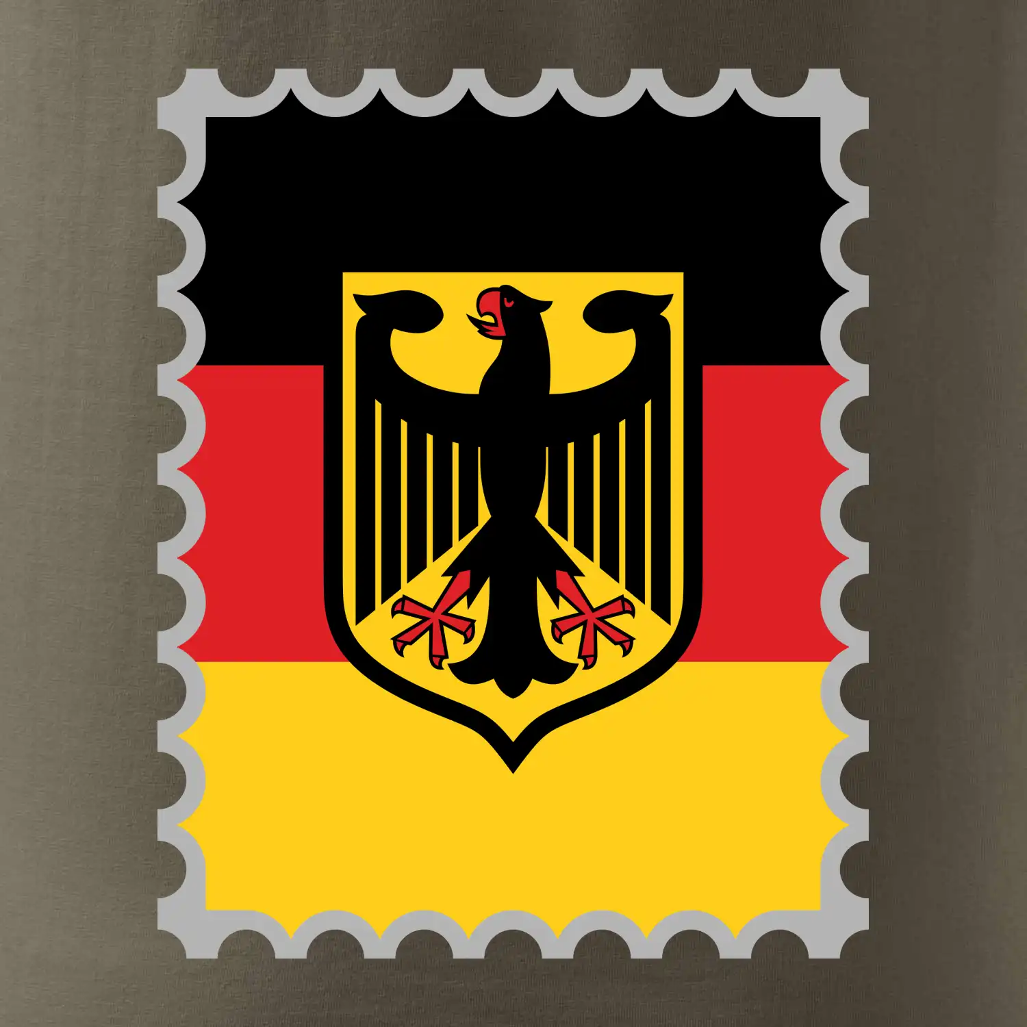 Německá známka - vlajka