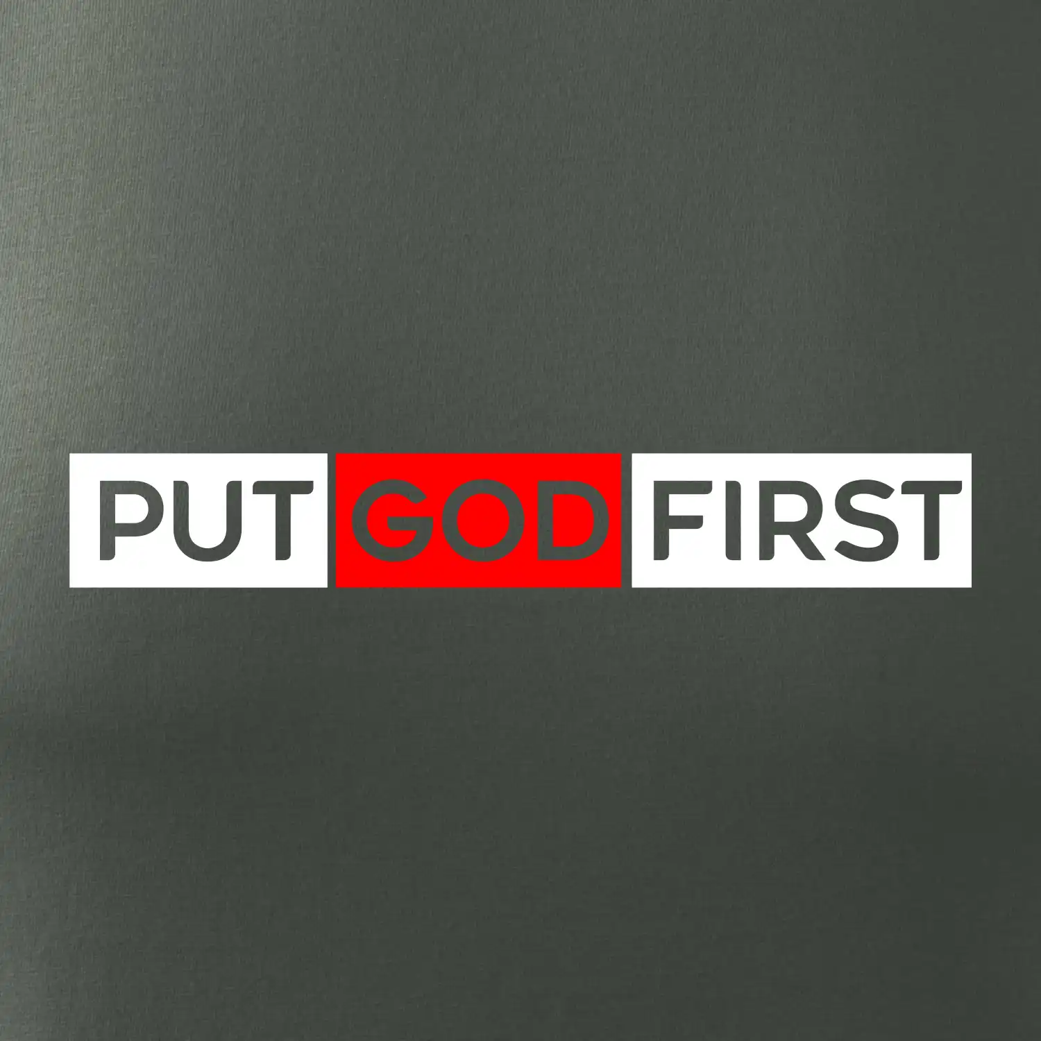 Put God first obdélník